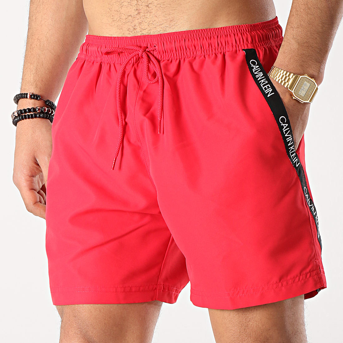 short de bain blanc calvin klein