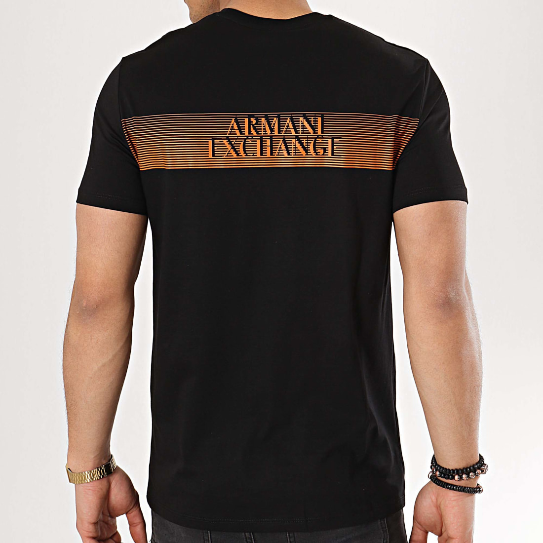 Armani Exchange Tee Shirt 3GZTFAZJA5Z Noir Orange