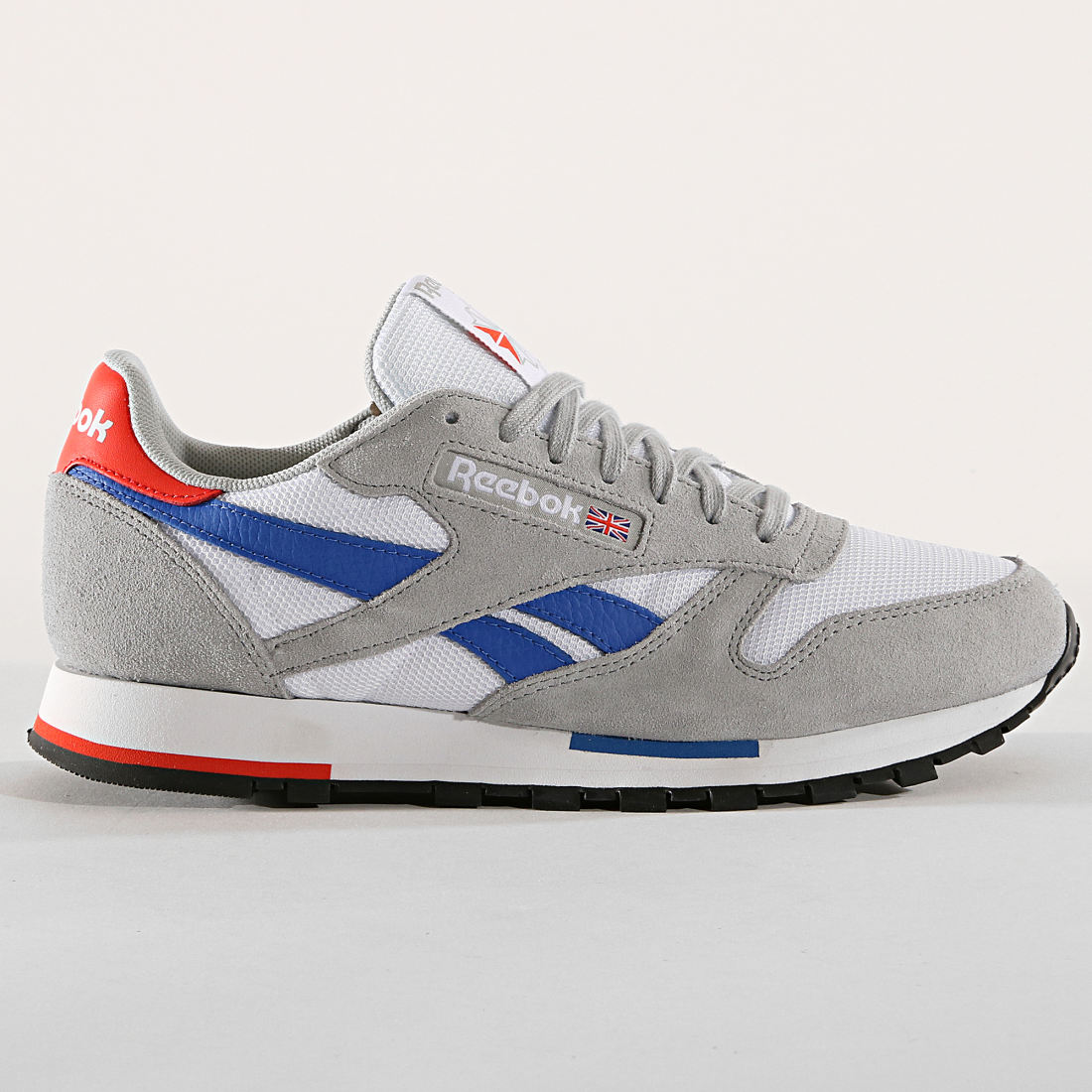 Reebok - Baskets Classic Leather CN7036 White Grey Cobalt - LaBoutiqueOfficielle.com