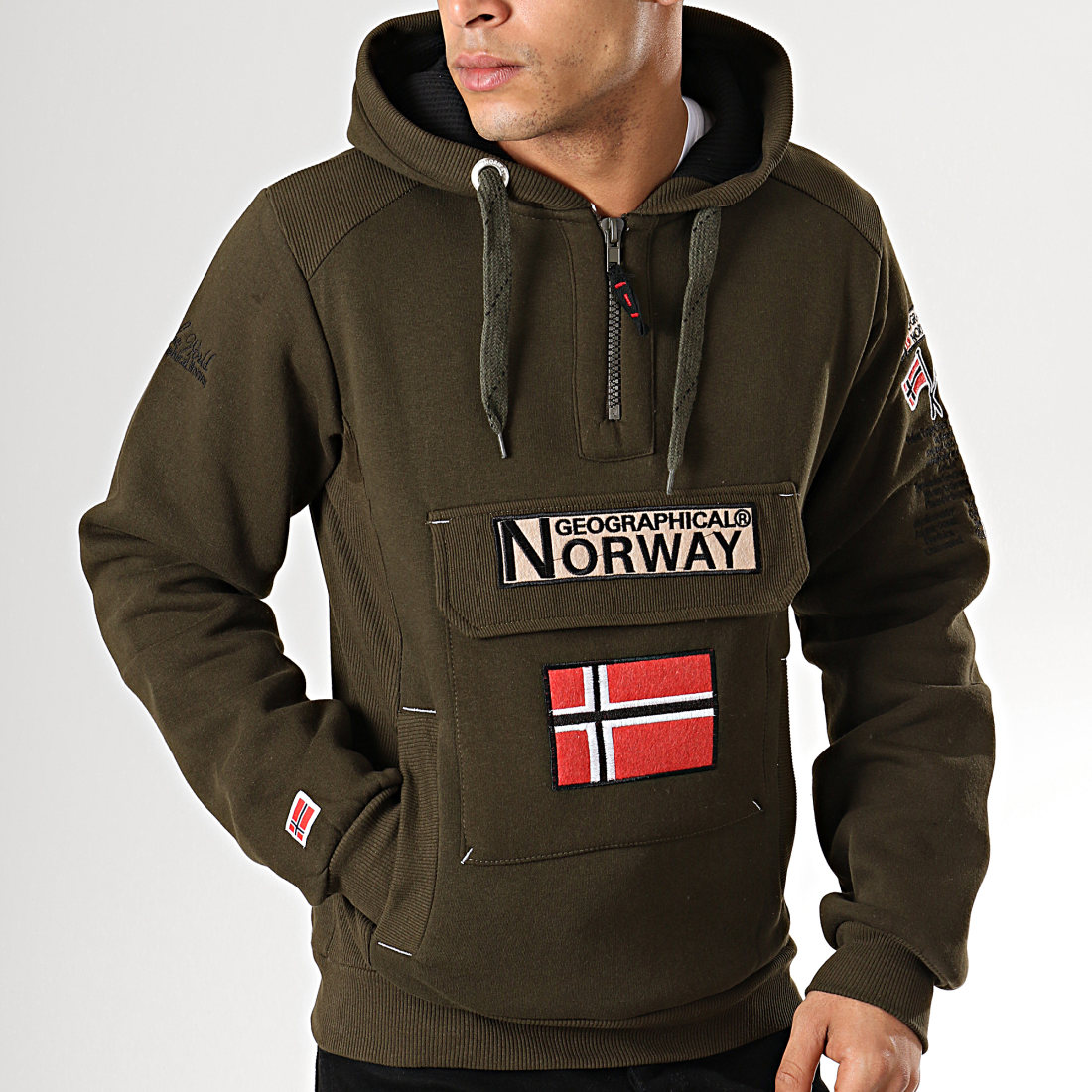 Norway Homme Sweat à Capuche Geographical Norway Pour Homme