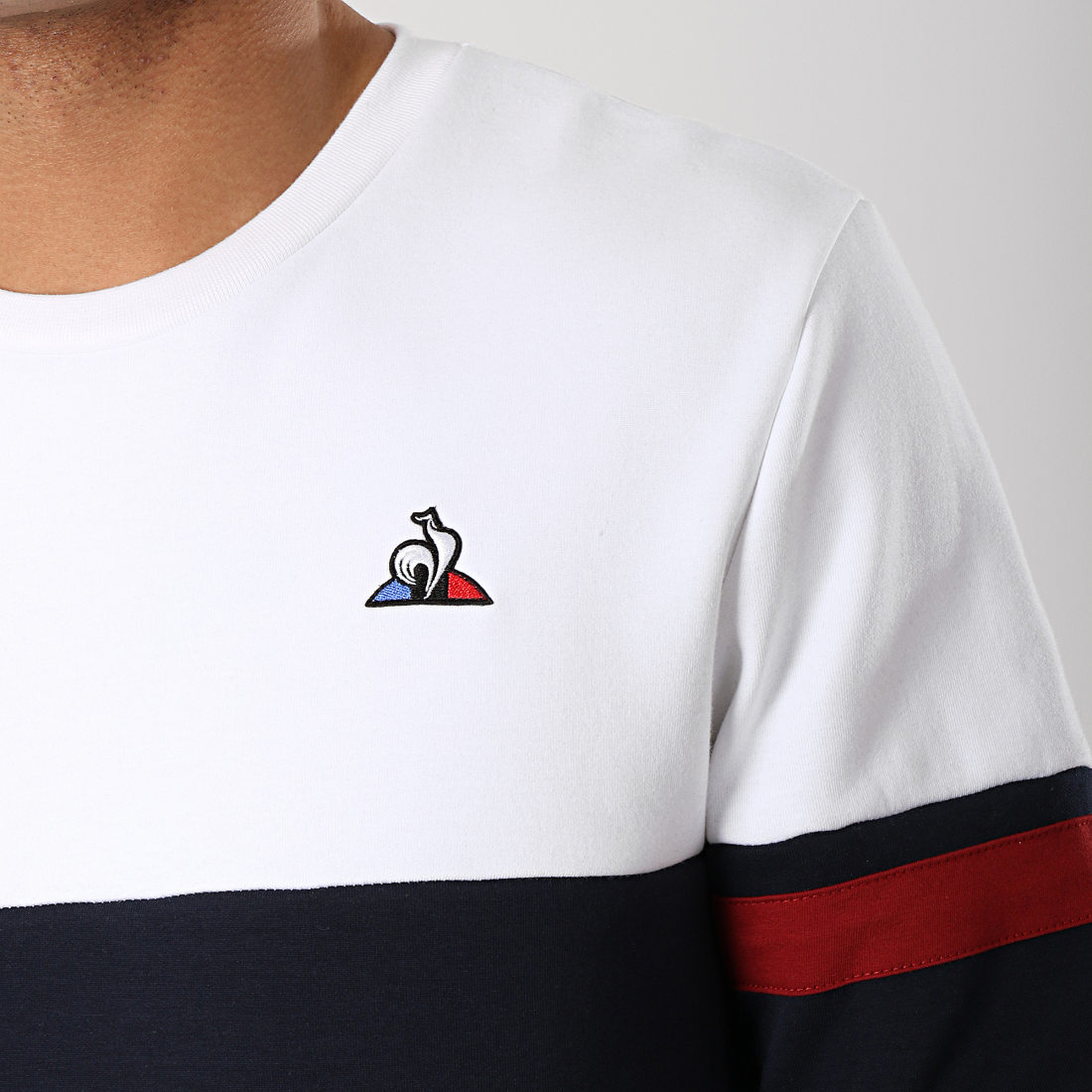 sweat le coq sportif bleu blanc rouge