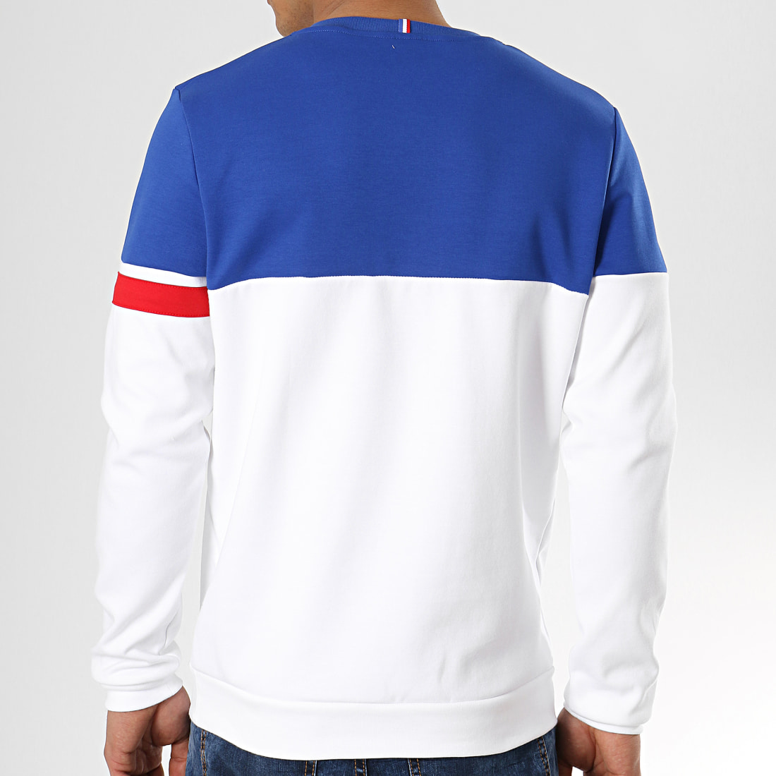 pull bleu blanc rouge coq sportif
