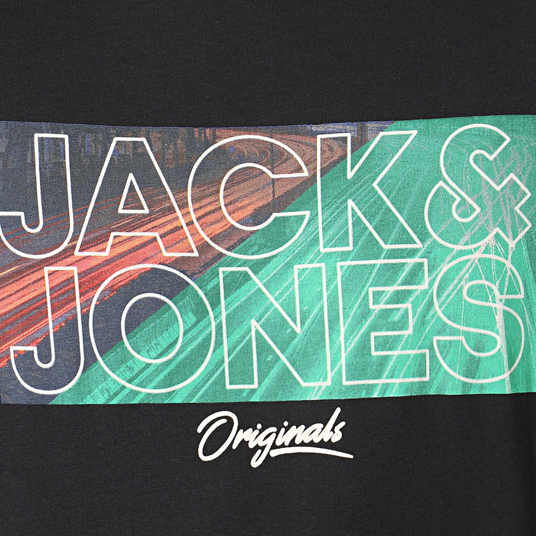 Jack And Jones Tee Shirt Nitelife Noir