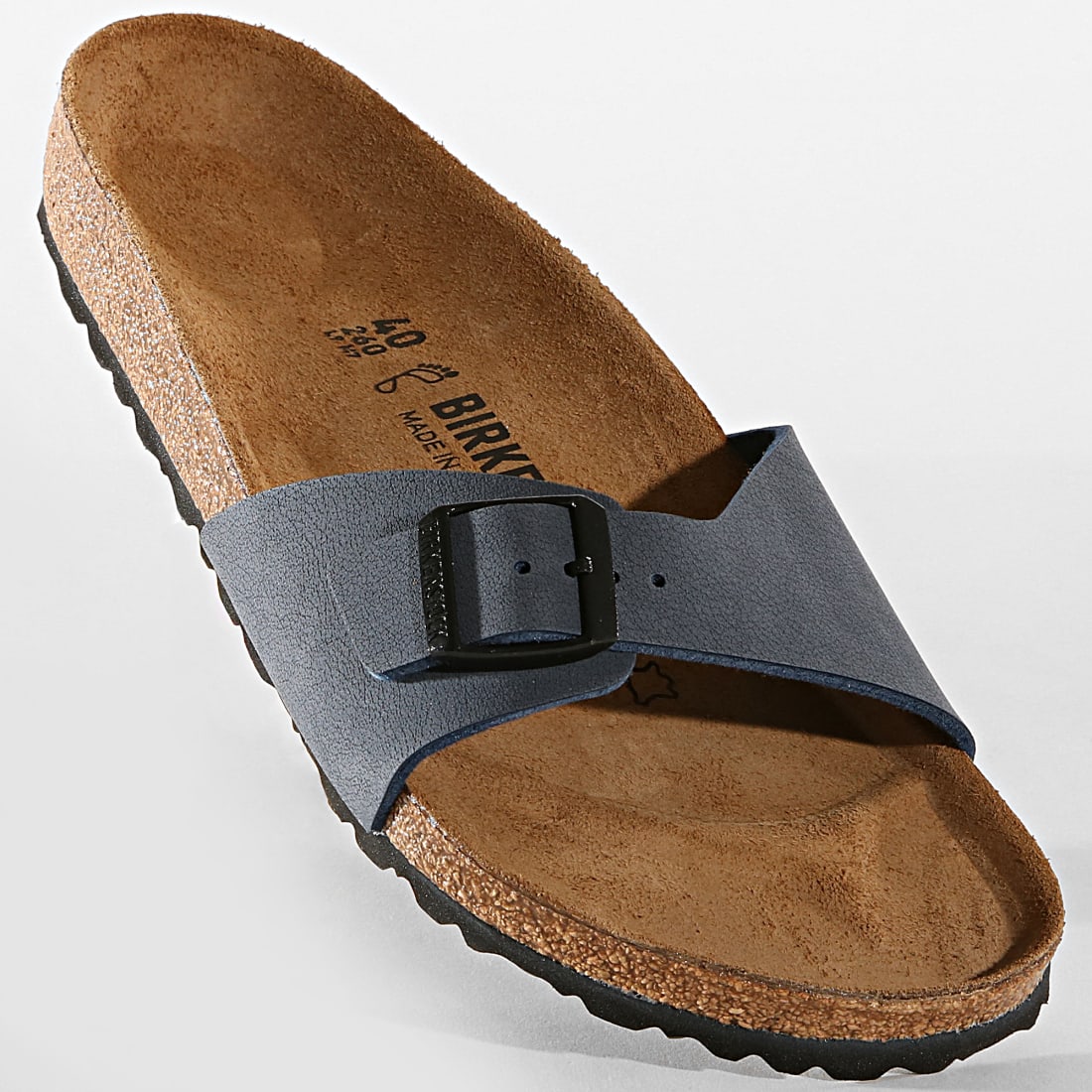 birkenstock madrid navy patent
