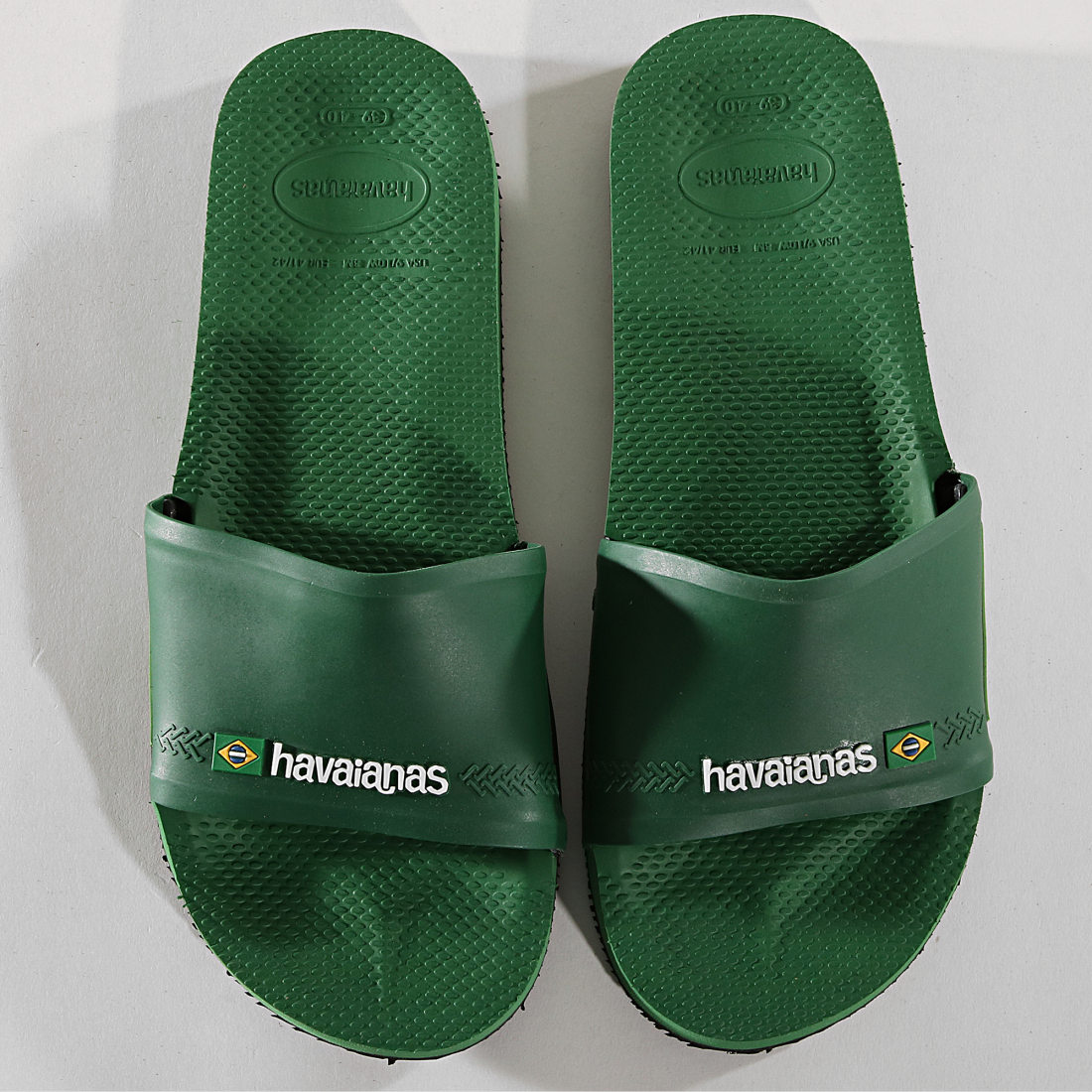 Size Chart Havaianas Uniseks Slide Brasil Slippers Witte