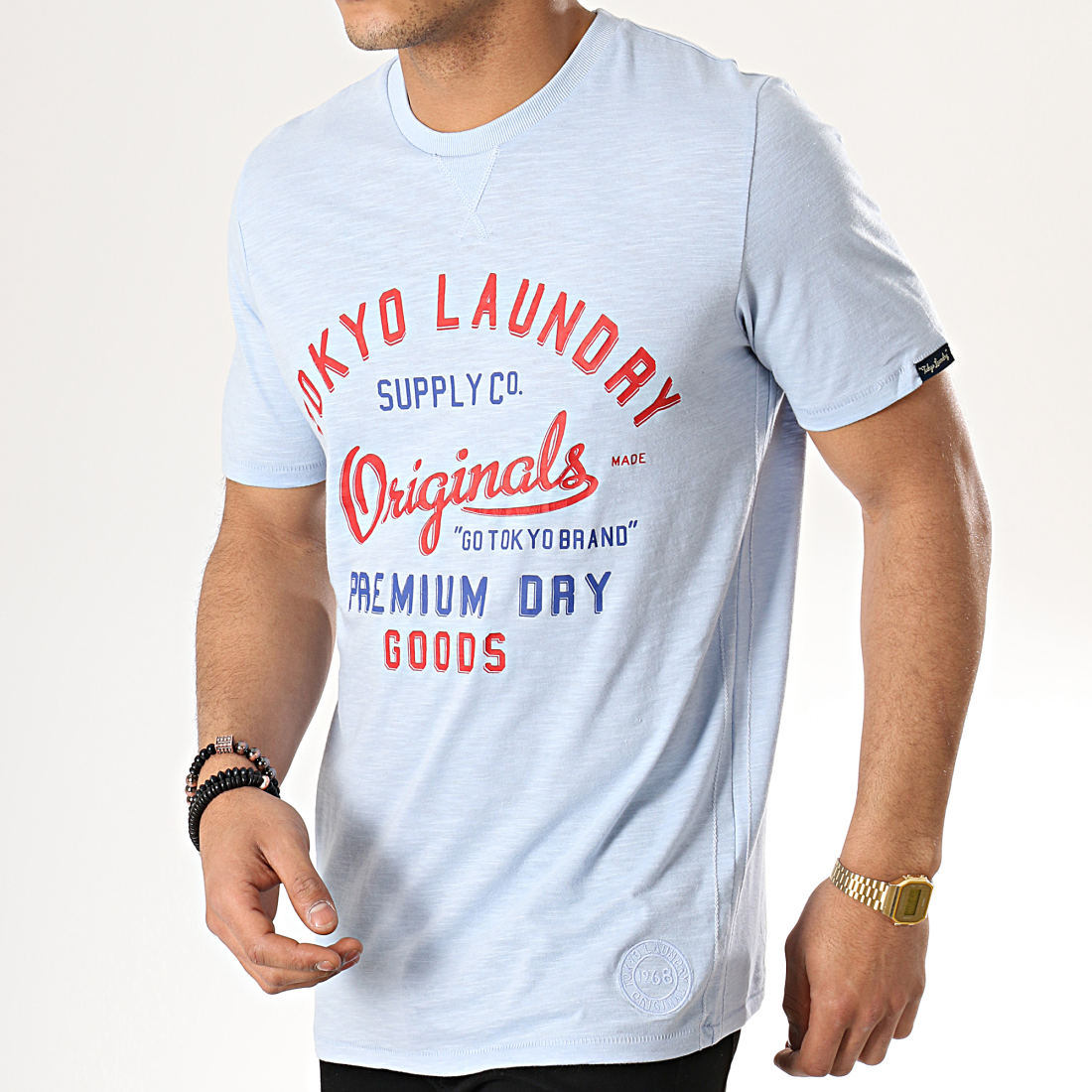 Tokyo Laundry Tee Shirt Breakstone Bleu Clair