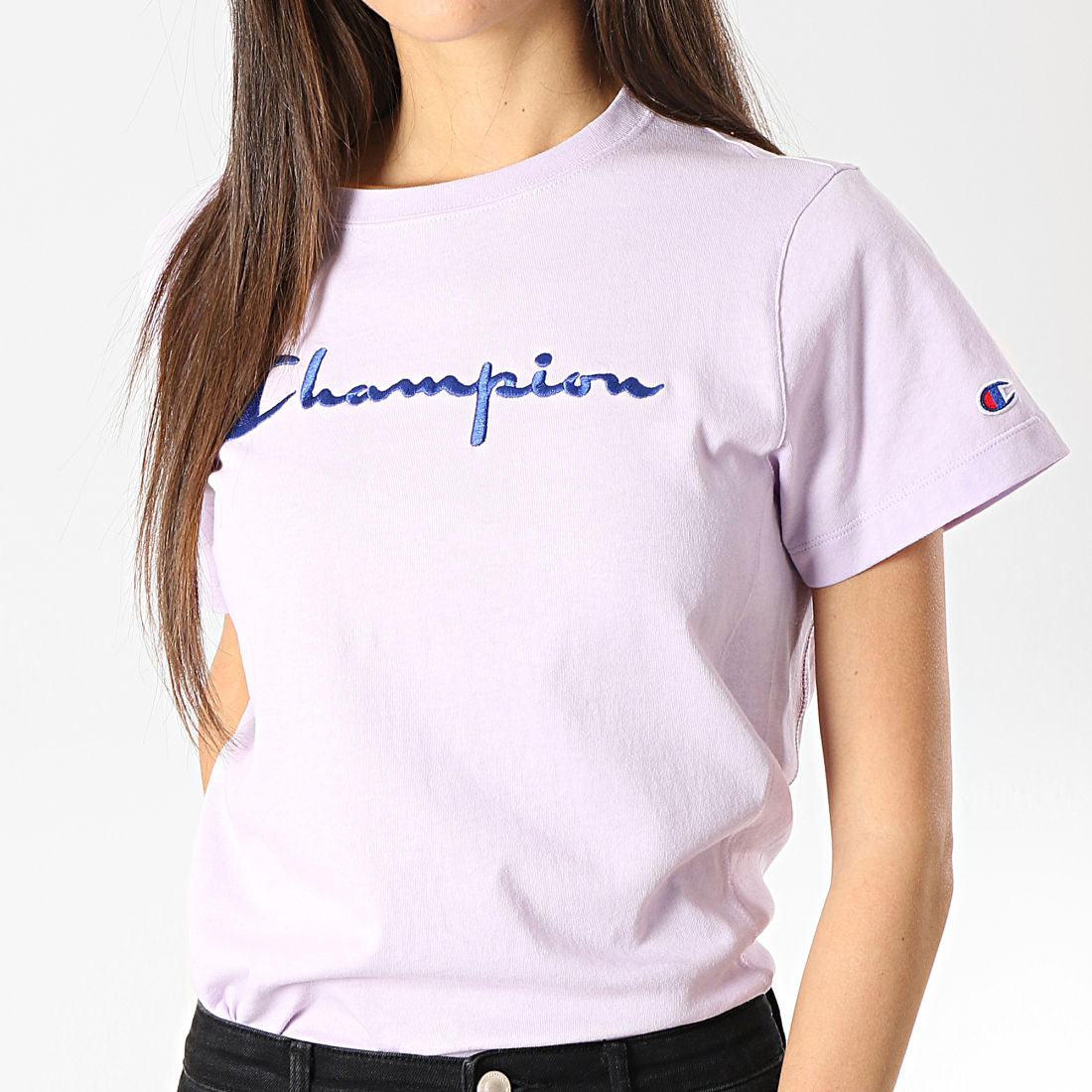 tee shirt champion femme rose