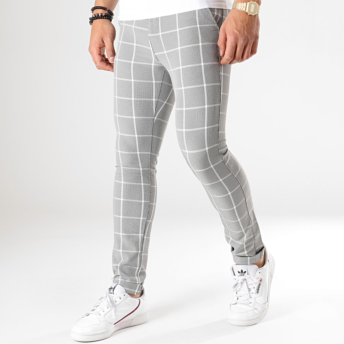 Classic Series Pantalon Carreaux M 12 Noir Blanc