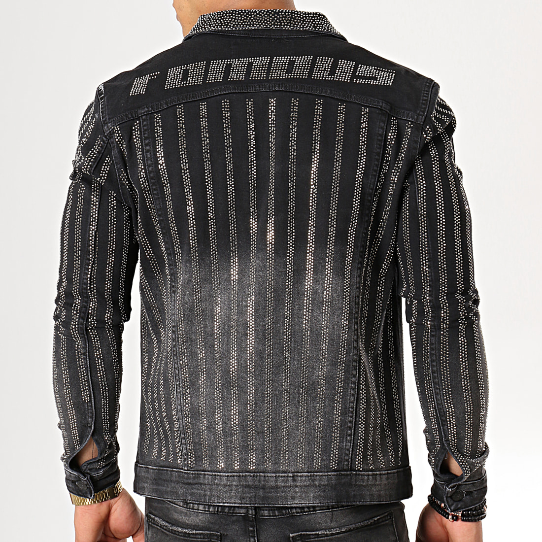 Uniplay - Veste Jean Strass 021 Noir Argent?� - LaBoutiqueOfficielle.com