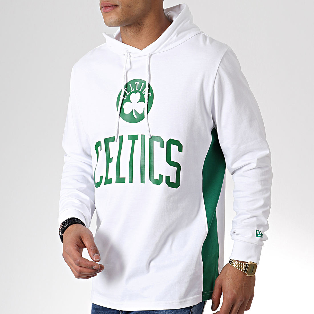Sweat à Capuche NBA Boston Celtics New Era Graphic Overlap Hoody Vert pour  Homme Multicolor - Cdiscount Prêt-à-Porter