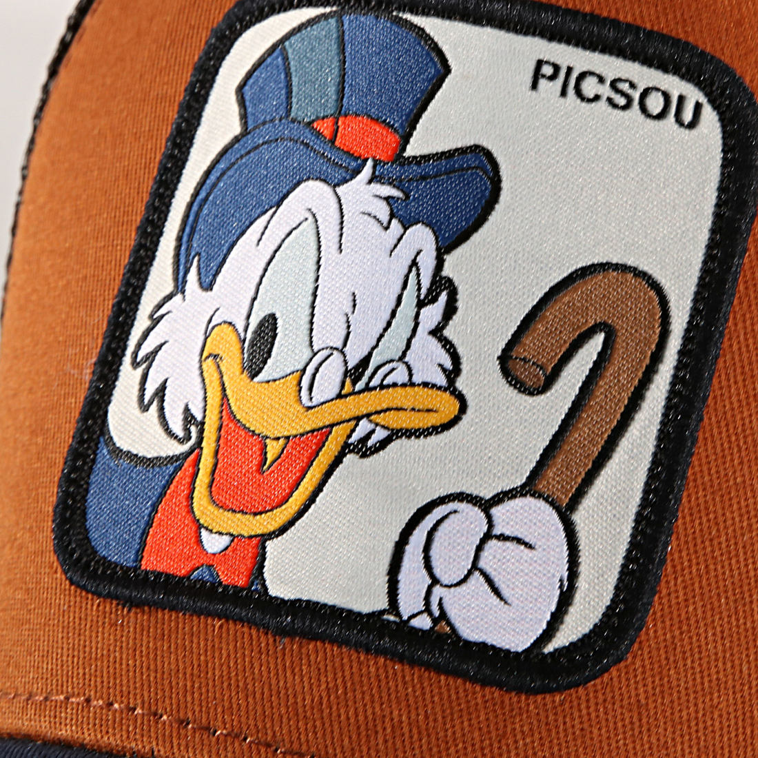 Capslab Casquette Trucker Picsou Bleu Marine Marron