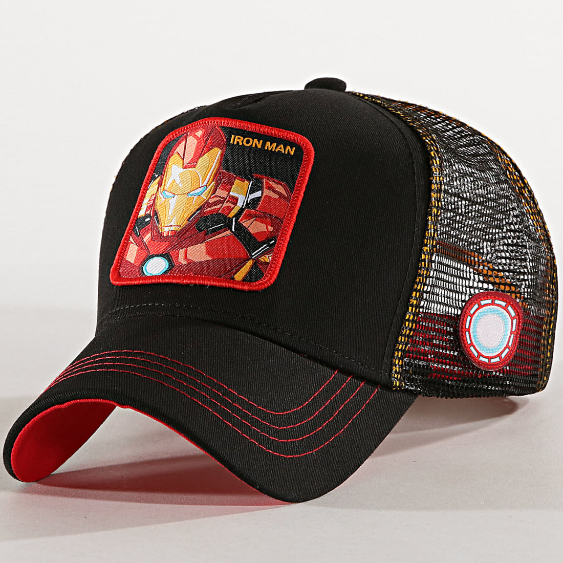 Capslab Casquette Trucker Iron Man Noir