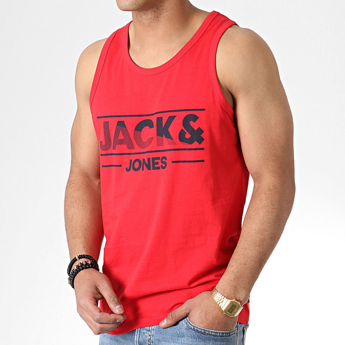 Jack And Jones - Débardeur Tony Rouge ...