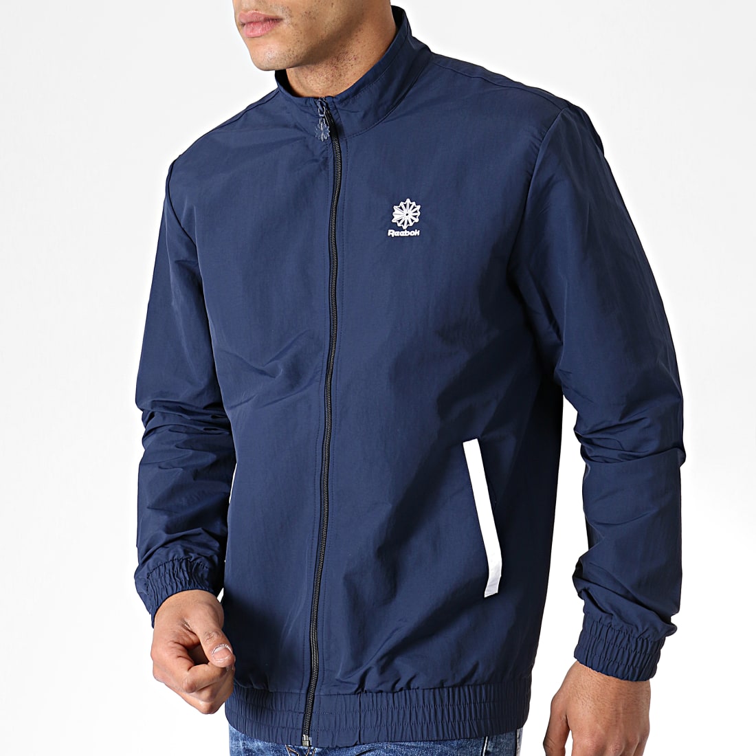 Reebok - Veste Zipp?�e Classic FI6502 Bleu Marine - LaBoutiqueOfficielle.com
