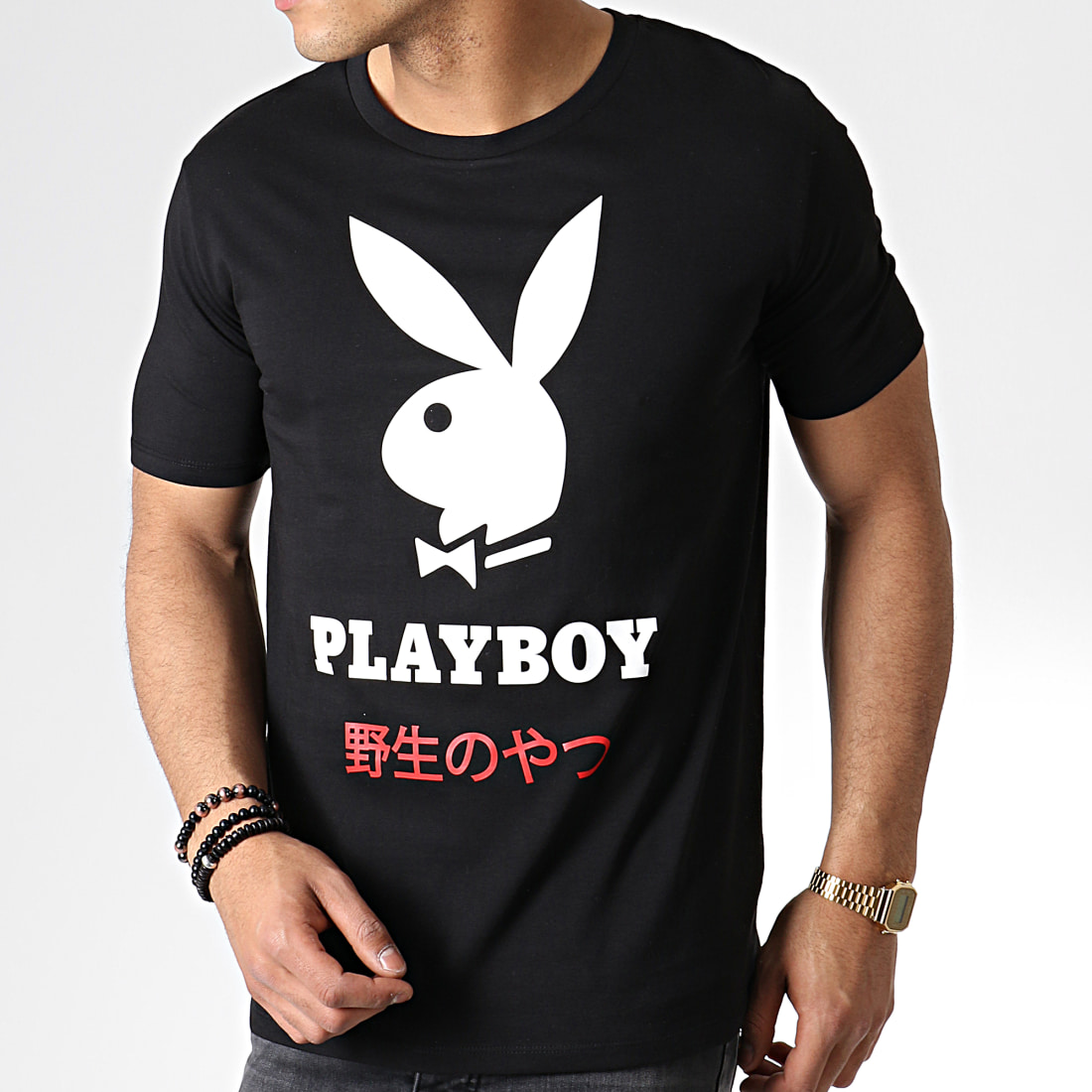 Playboy - Tee Shirt Playboy Japan Noir - LaBoutiqueOfficielle.com