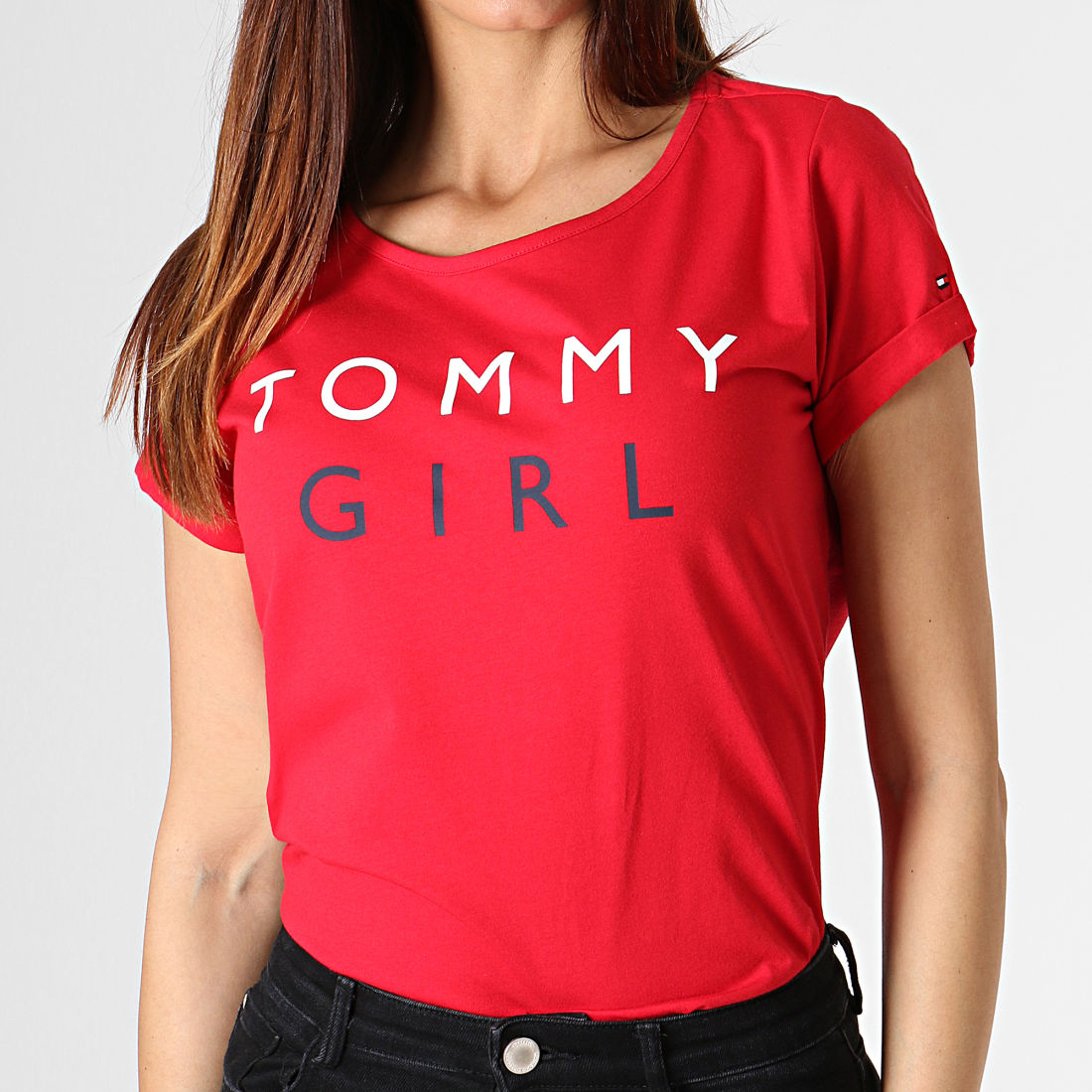 Tommy Hilfiger Tee Shirt Femme 1619 Rouge