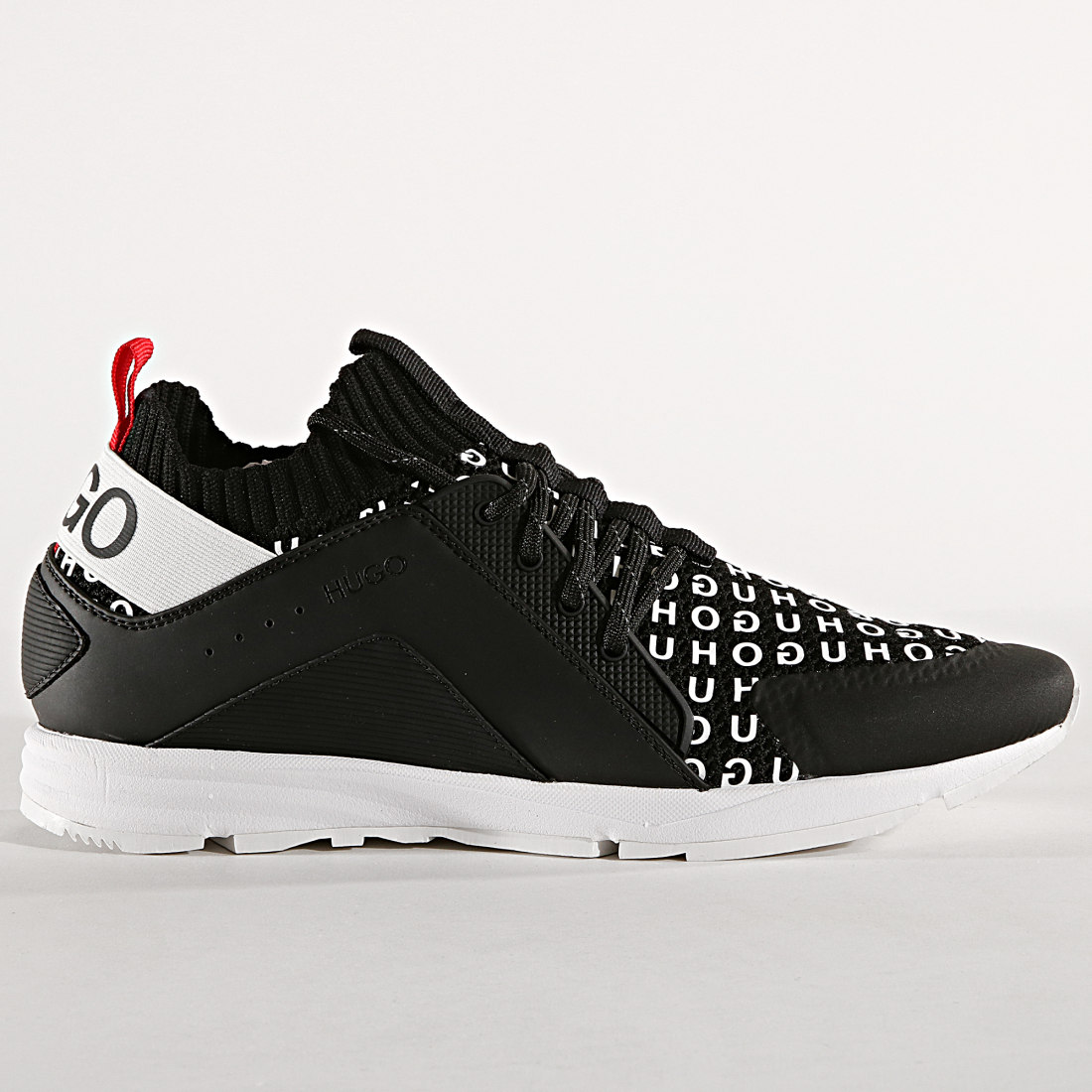 hugo hybrid runn it leather trainer