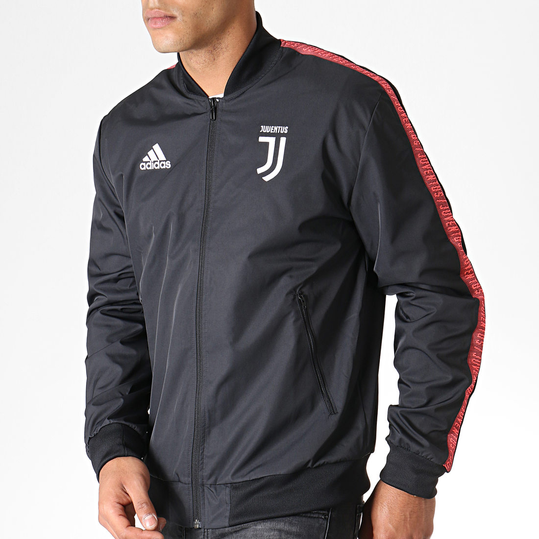 Adidas Performance - Veste Zippée Avec Bandes Juve Anthem DX9210 Noir -  LaBoutiqueOfficielle.com