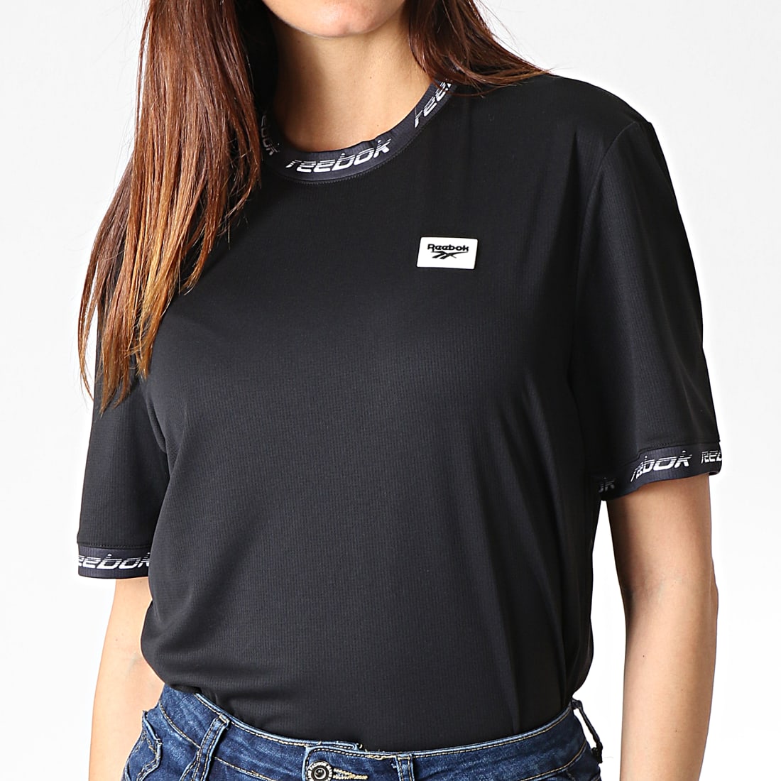Tee Shirt Femme Plus Long Derriere Que Devant Reebok - Tee Shirt Femme Classic A EC4587 Noir - LaBoutiqueOfficielle.com