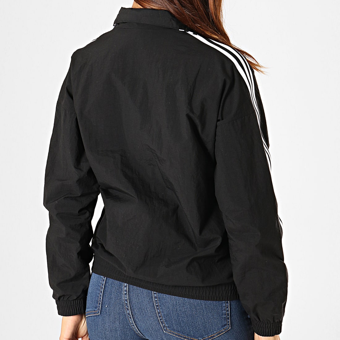 Adidas Originals - Veste Zipp?�e Femme A Bandes Lock Up ED7538 Noir Blanc - LaBoutiqueOfficielle.com