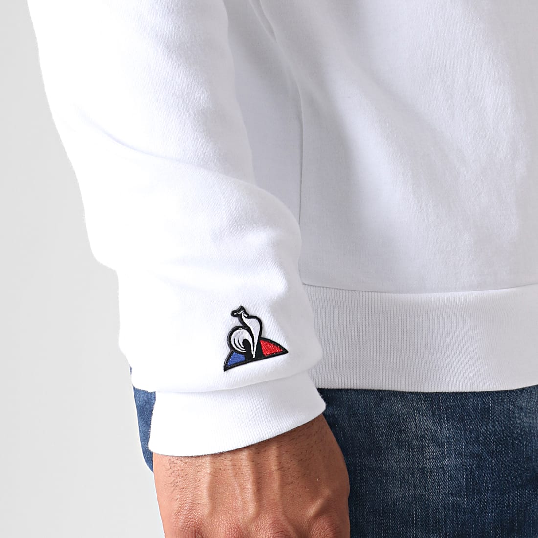 sweat le coq sportif bleu blanc rouge