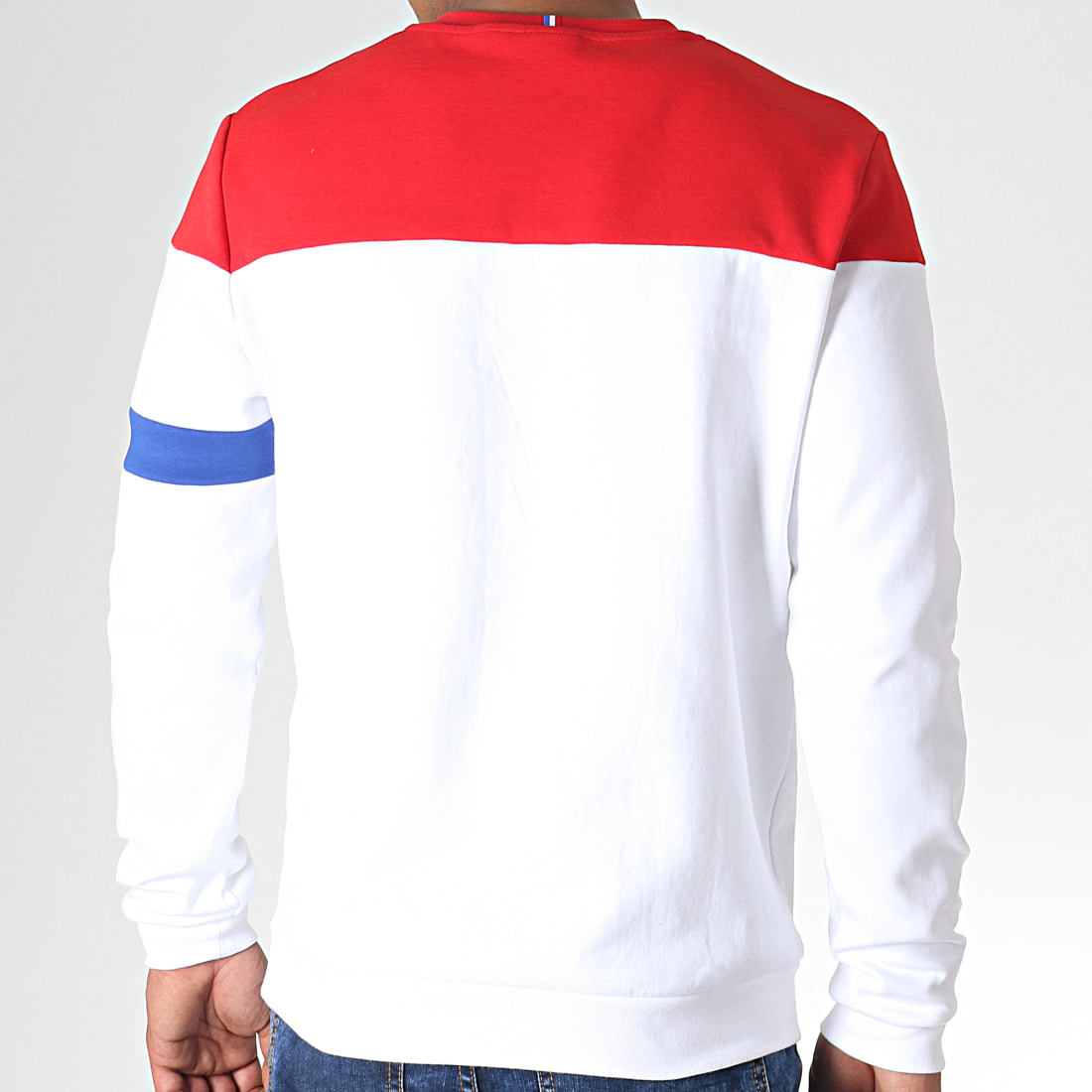 sweat le coq sportif bleu blanc rouge