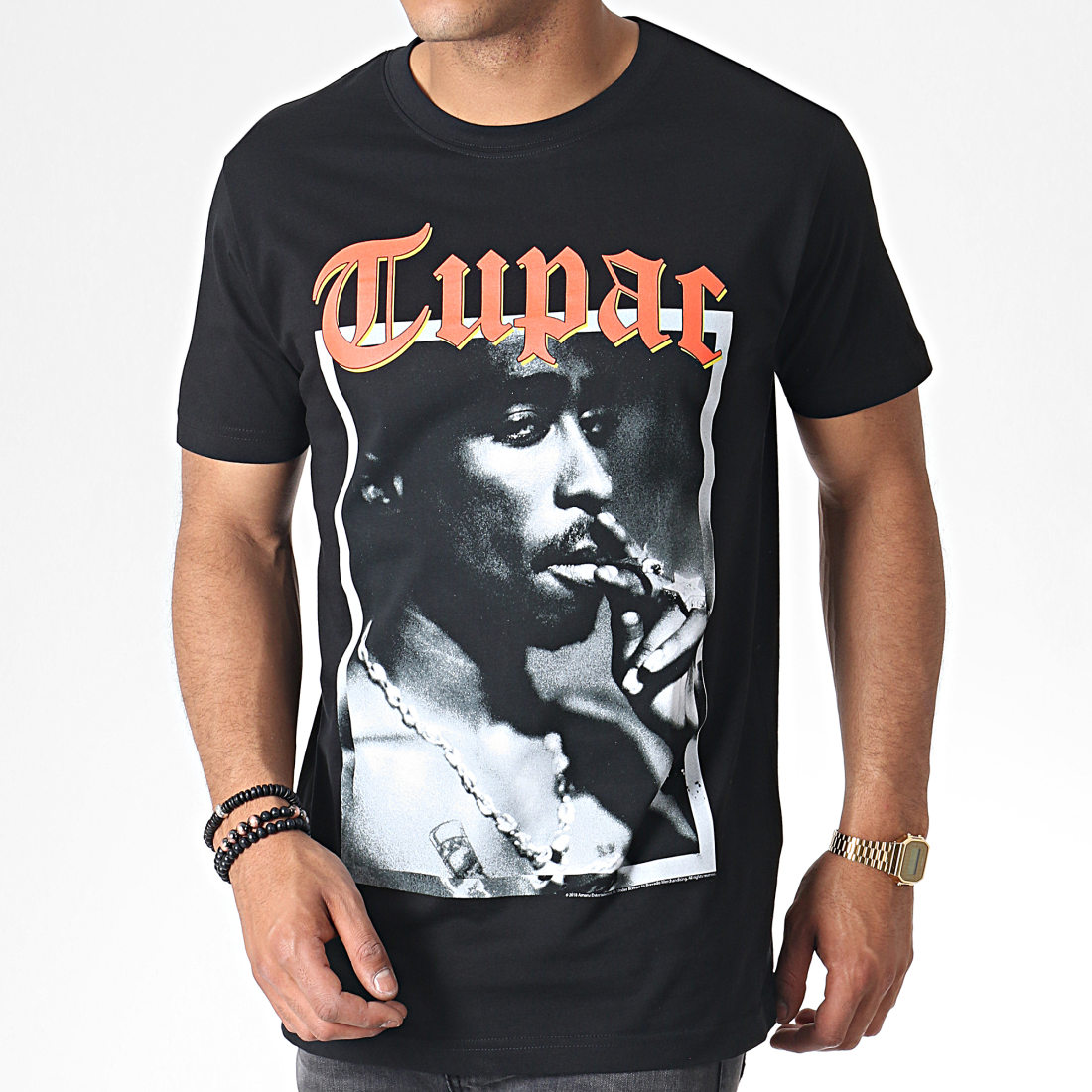Tupac - Tee Shirt 2pac MT1120 Noir - LaBoutiqueOfficielle.com