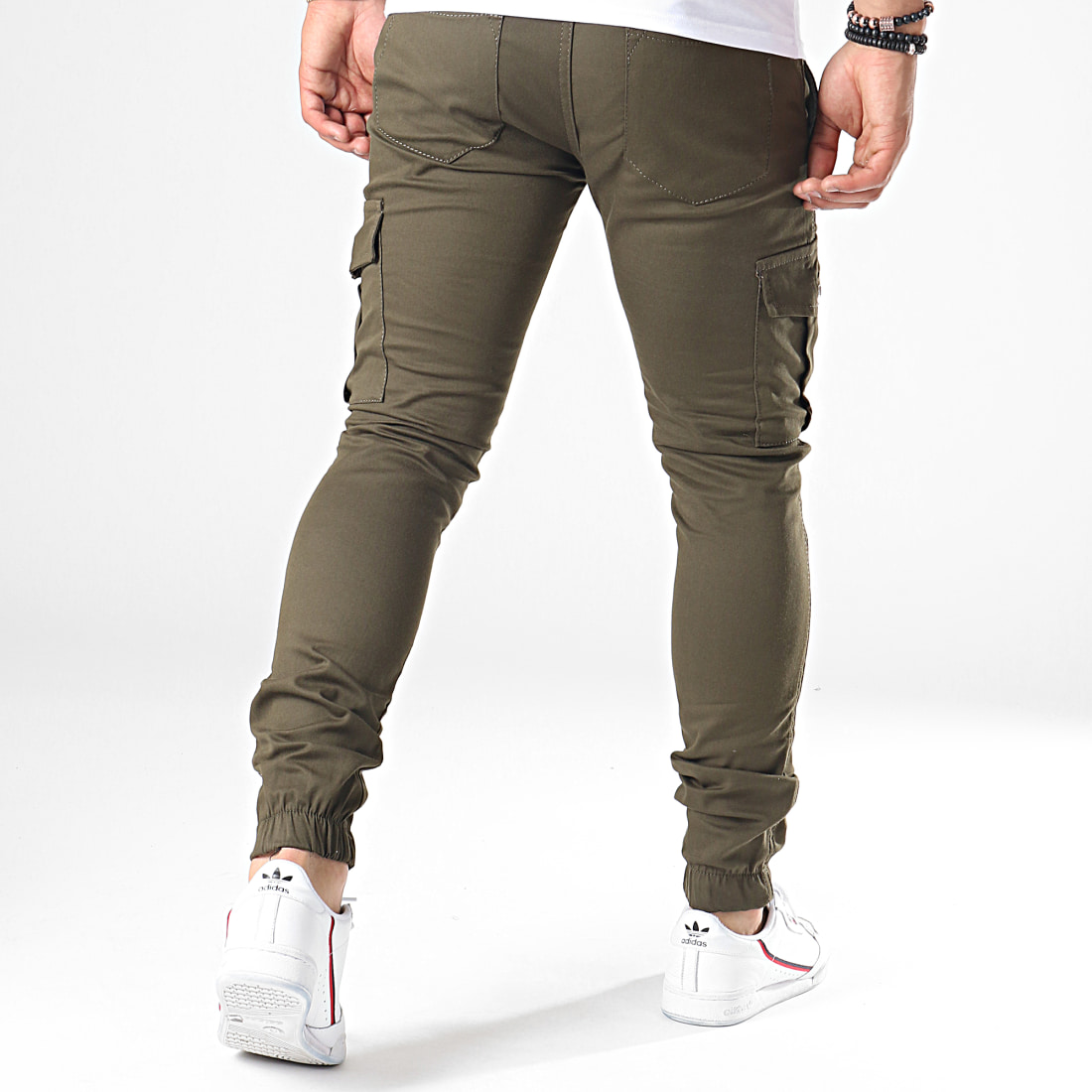 jean cargo vert kaki