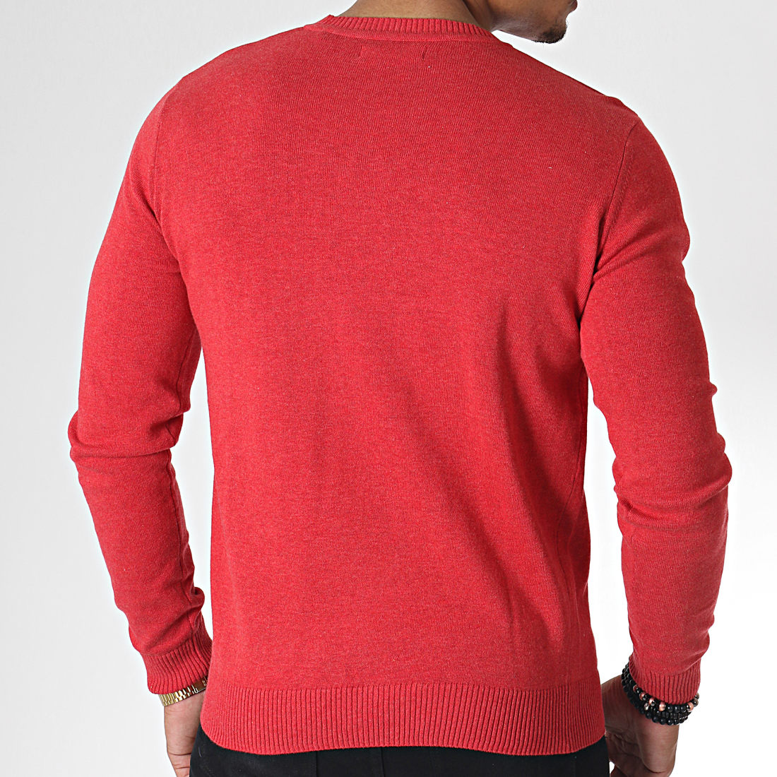 Teddy Smith - Pull Pulser Rouge Chiné ...