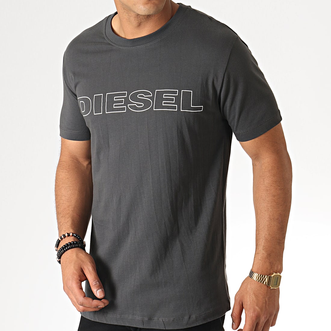 Diesel Tee Shirt Jake 00CG460DARX Gris Anthracite