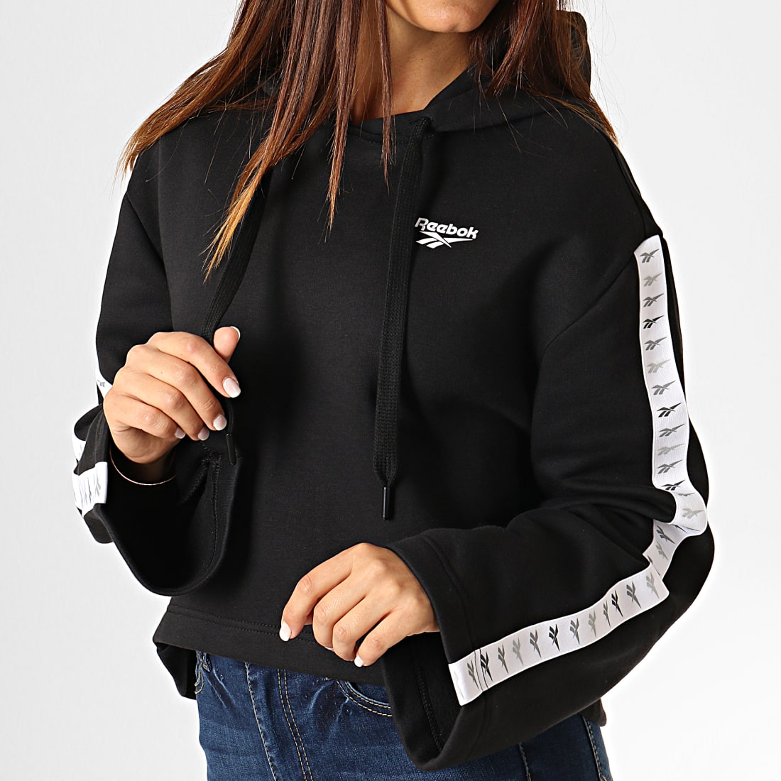 Reebok - Sweat Capuche Femme Avec Bandes Classic Vector ...