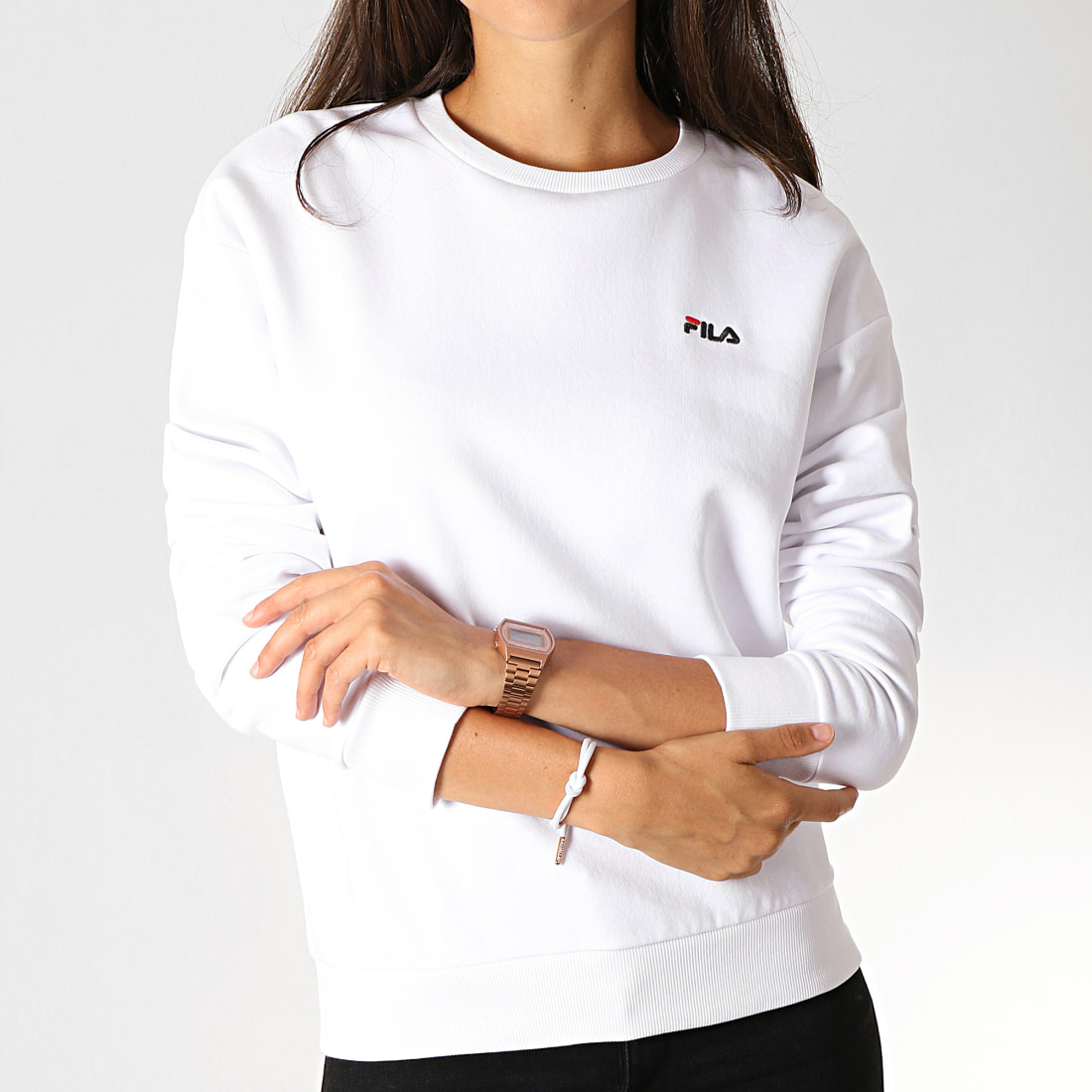 Fila - Sweat Crewneck Femme Effie 687467 Blanc ...