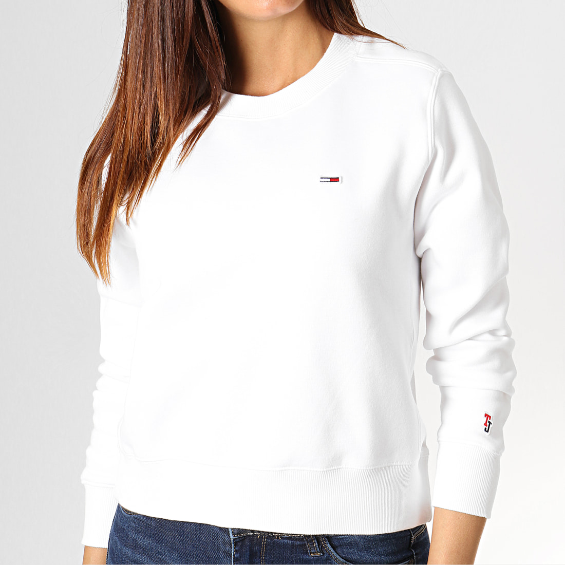 Tommy Hilfiger - Sweat Crewneck Femme Classics 6926 Blanc ...
