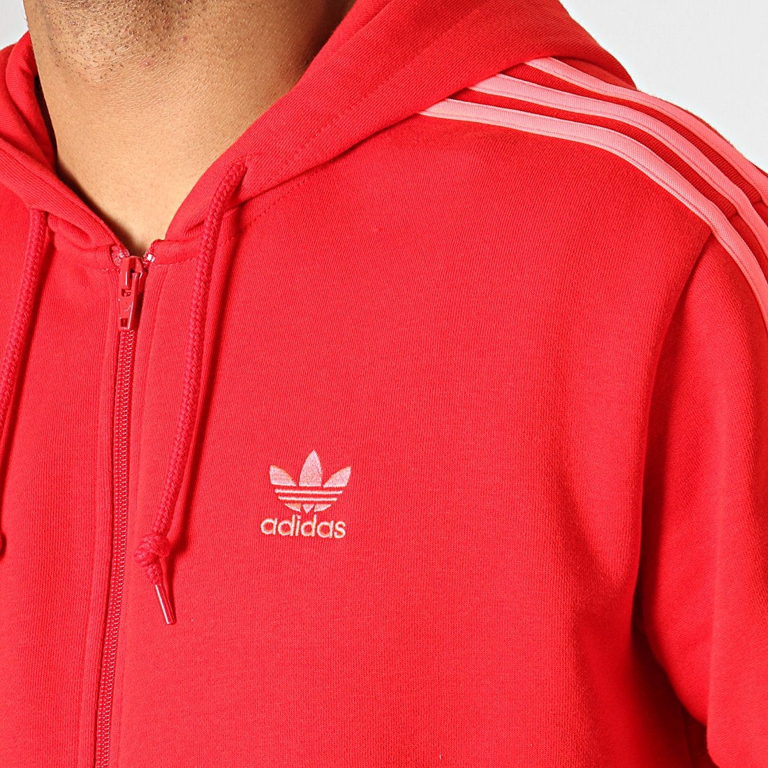 Adidas Originals Sweat Zippé Capuche A Bandes 3Stripes FZ EJ9689