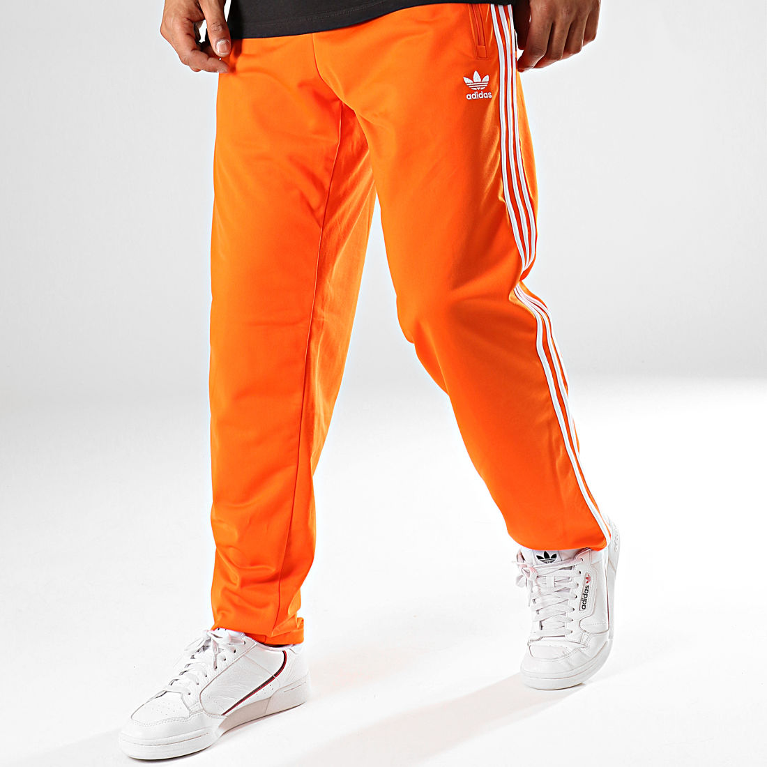 adidas - Pantalon Jogging A Bandes Firebird ED7015 Orange Fluo 