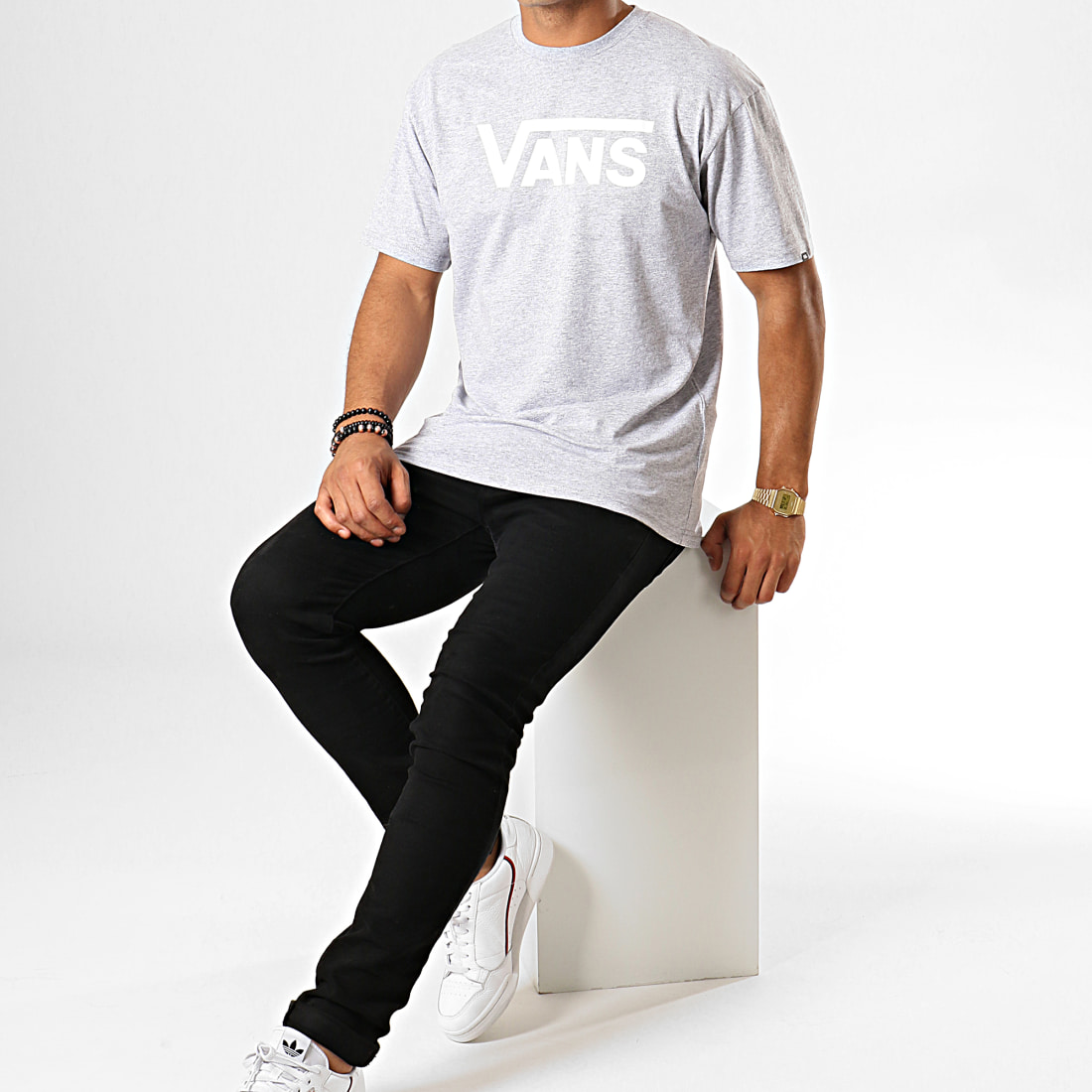 Vans - Tee Shirt Classic 0GGG1RQ Gris Chiné ...