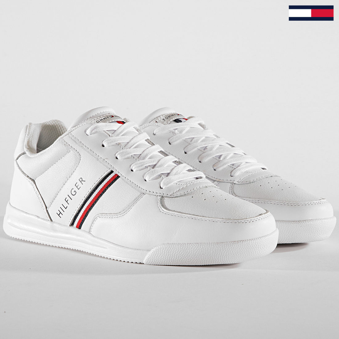 lightweight leather sneaker tommy hilfiger