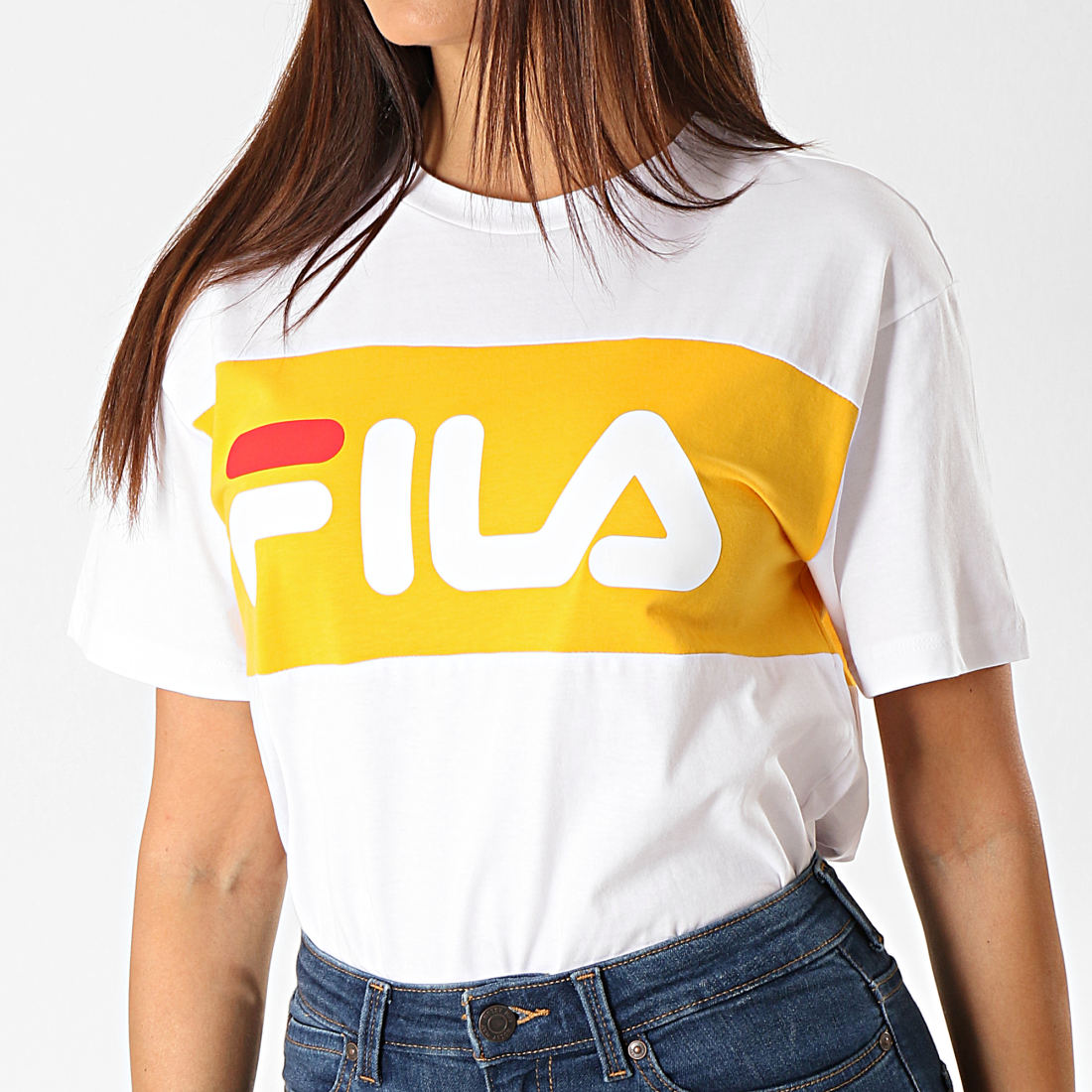 T shirt fila outlet jaune femme