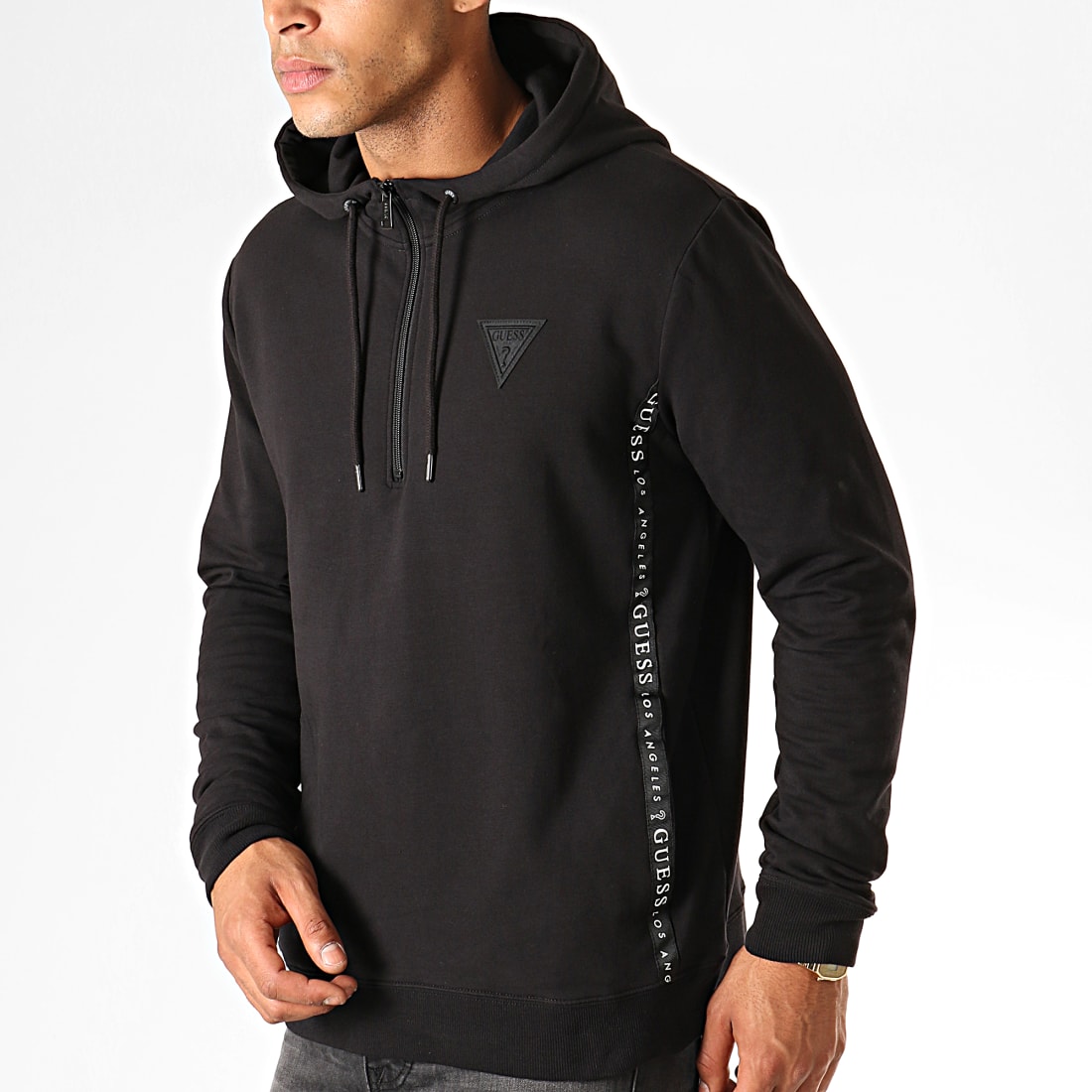 Guess Sweat Zippé Capuche M94Q49K7ON0 Noir