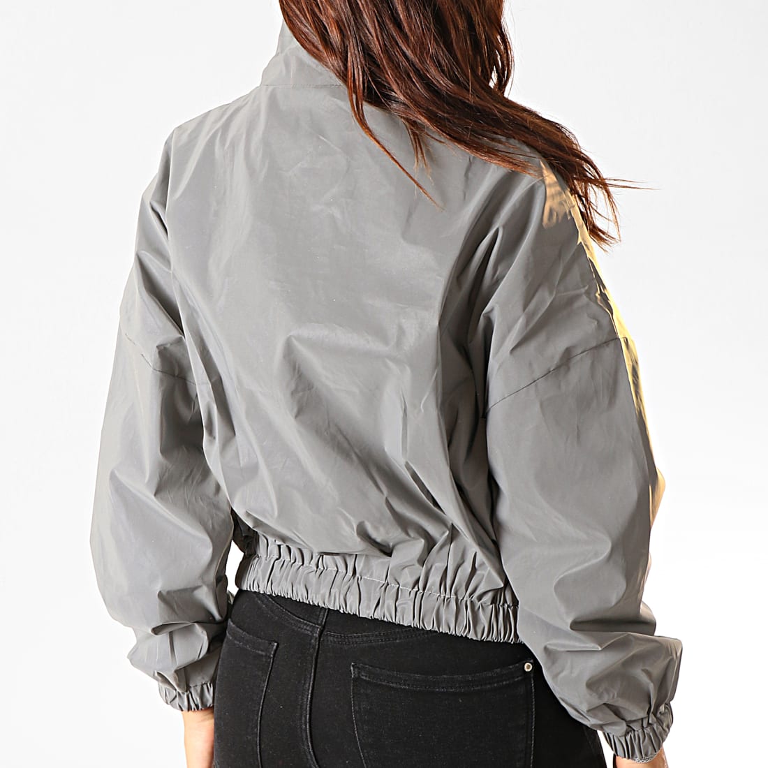 Sixth June Veste Zippée Réfléchissante Femme 4014CJA Gris Veste Réfléchissante Lavable pour Femme Chemisier Top