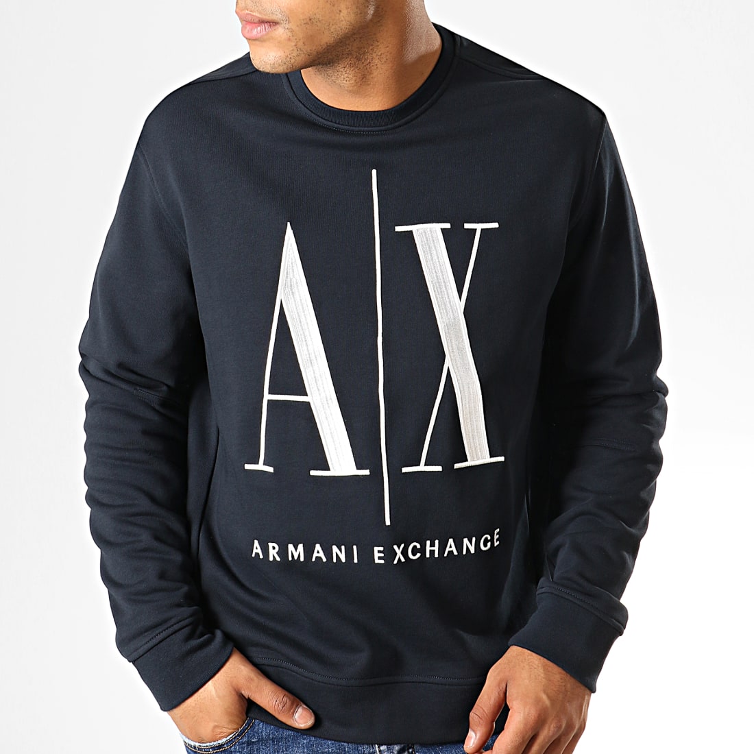 Armani Exchange Sweat Crewneck 8NZMPAZJ1ZZ Bleu Marine
