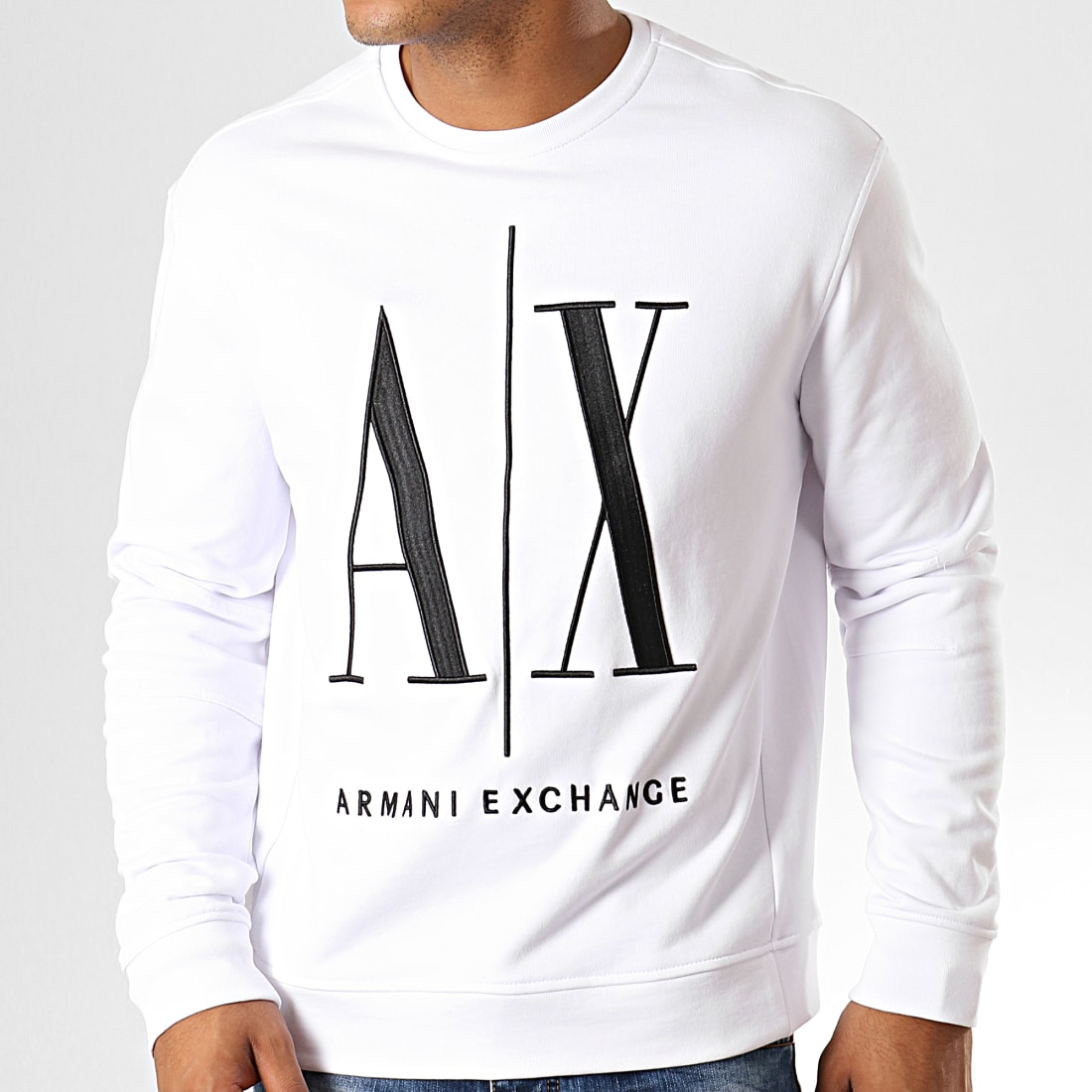 Armani Exchange Sweat Crewneck 8NZMPAZJ1ZZ Blanc