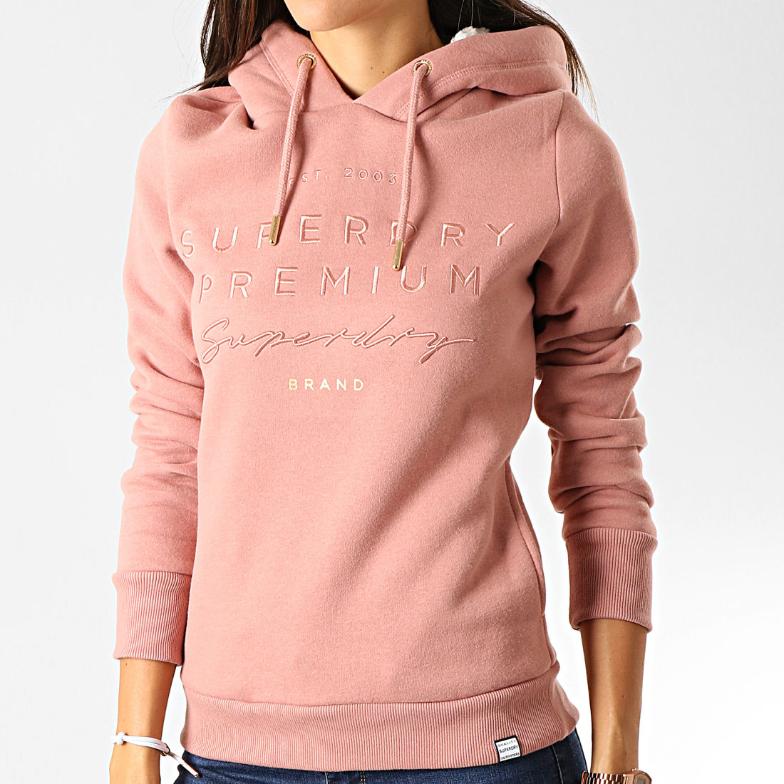 Superdry - Sweat Capuche Femme Applique W2000008A Rose ...