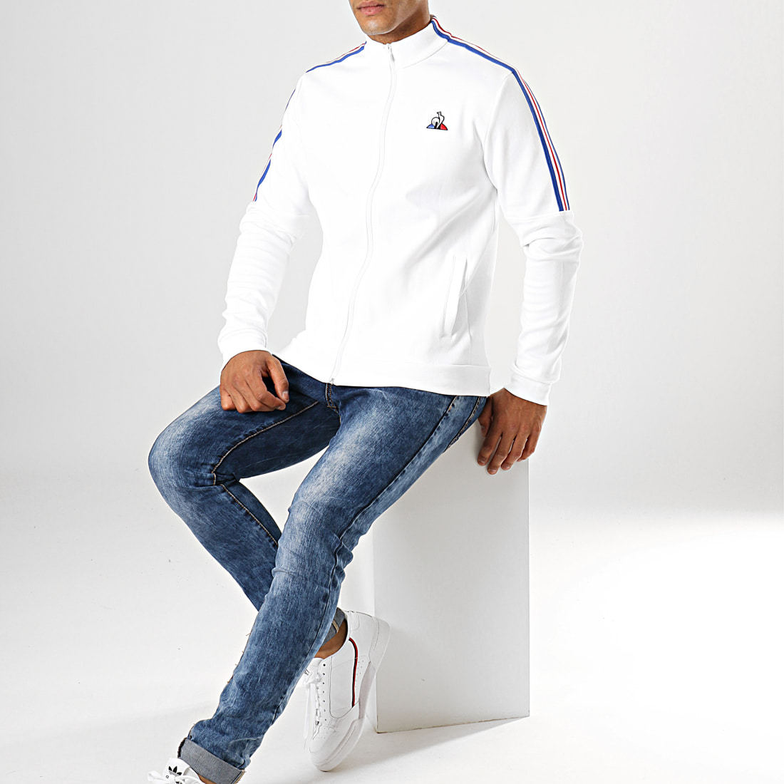 veste blanche le coq sportif