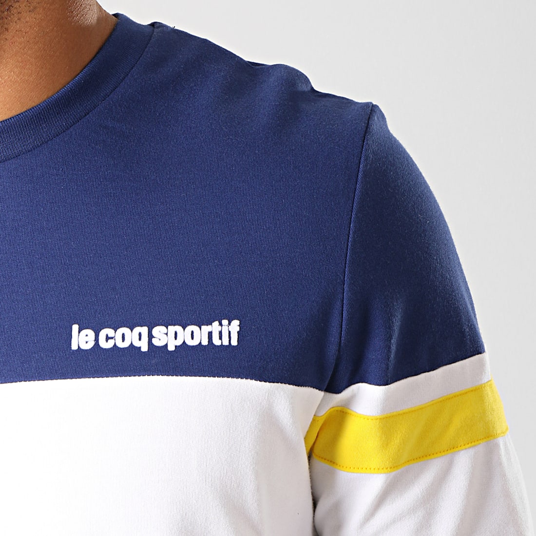 sweat le coq sportif homme jaune