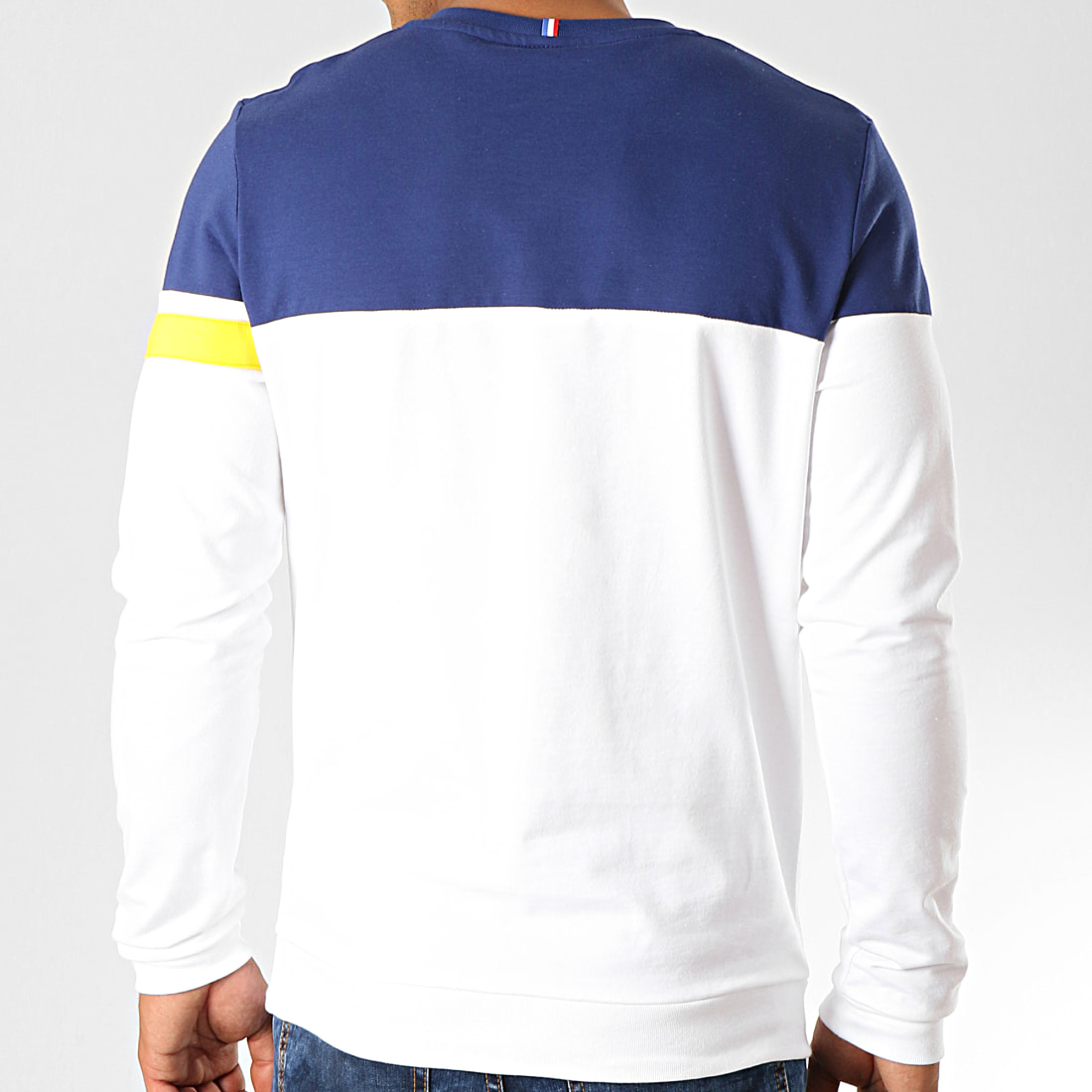 sweat le coq sportif homme jaune