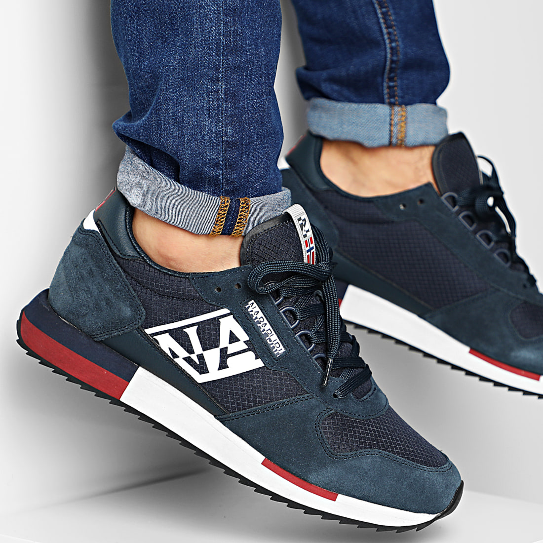 Napapijri - Baskets Virtus NA4DWF Rip Blue Marine - LaBoutiqueOfficielle.com