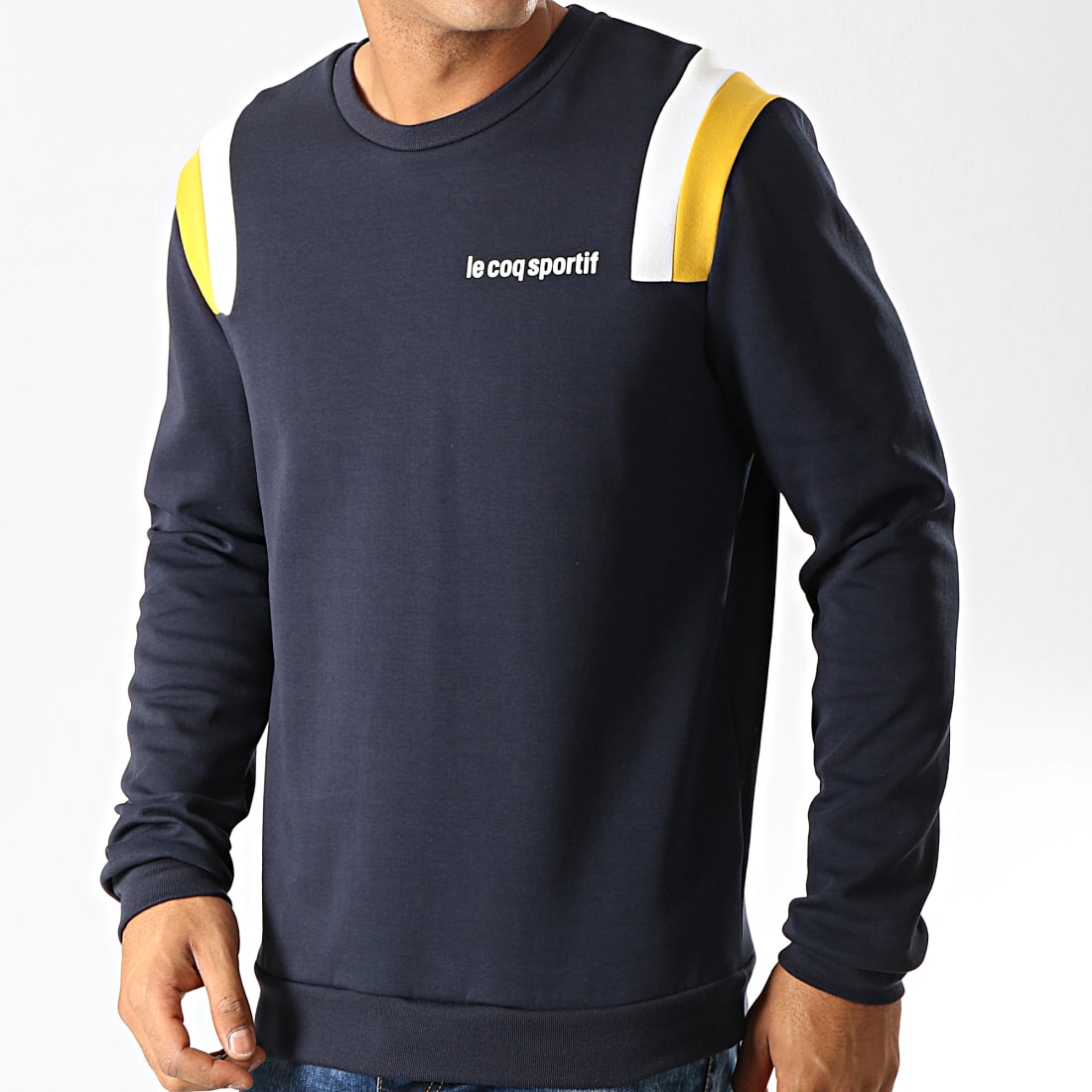 pull bleu blanc rouge coq sportif