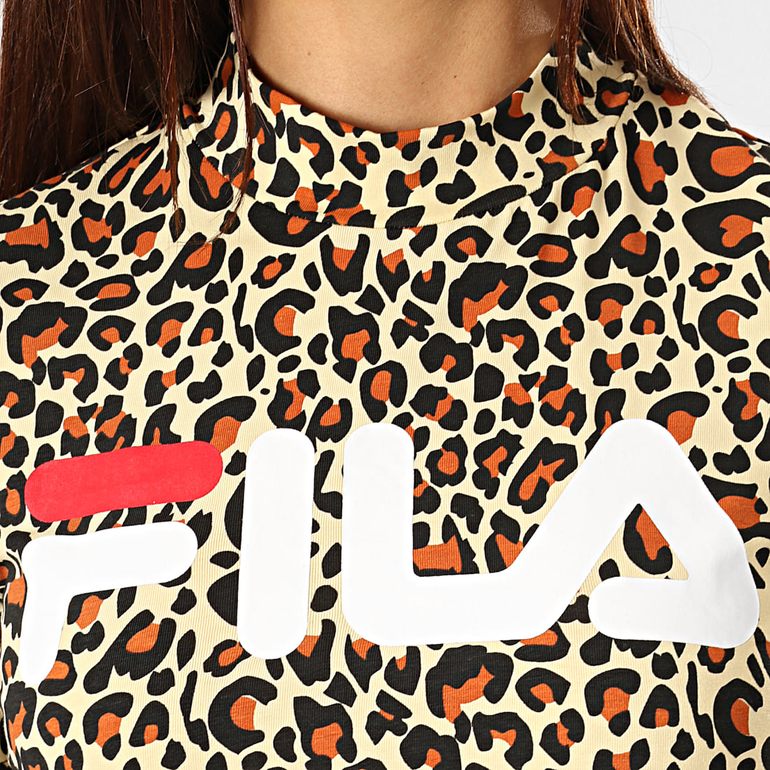 Fila leopard discount print jumper