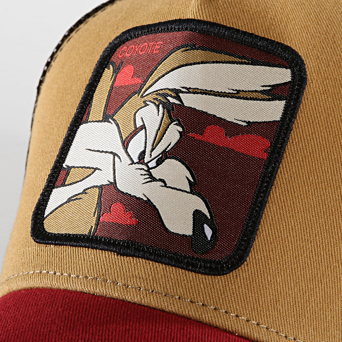 Capslab Casquette Trucker Coyote Bordeaux Ocre